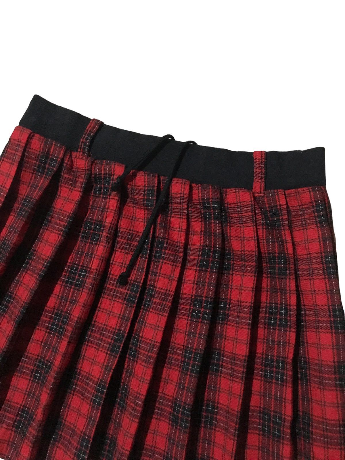 Super Lovers 💥Vintage Lover Rock Red Tartan Skirt Size 31" - 7 Thumbnail