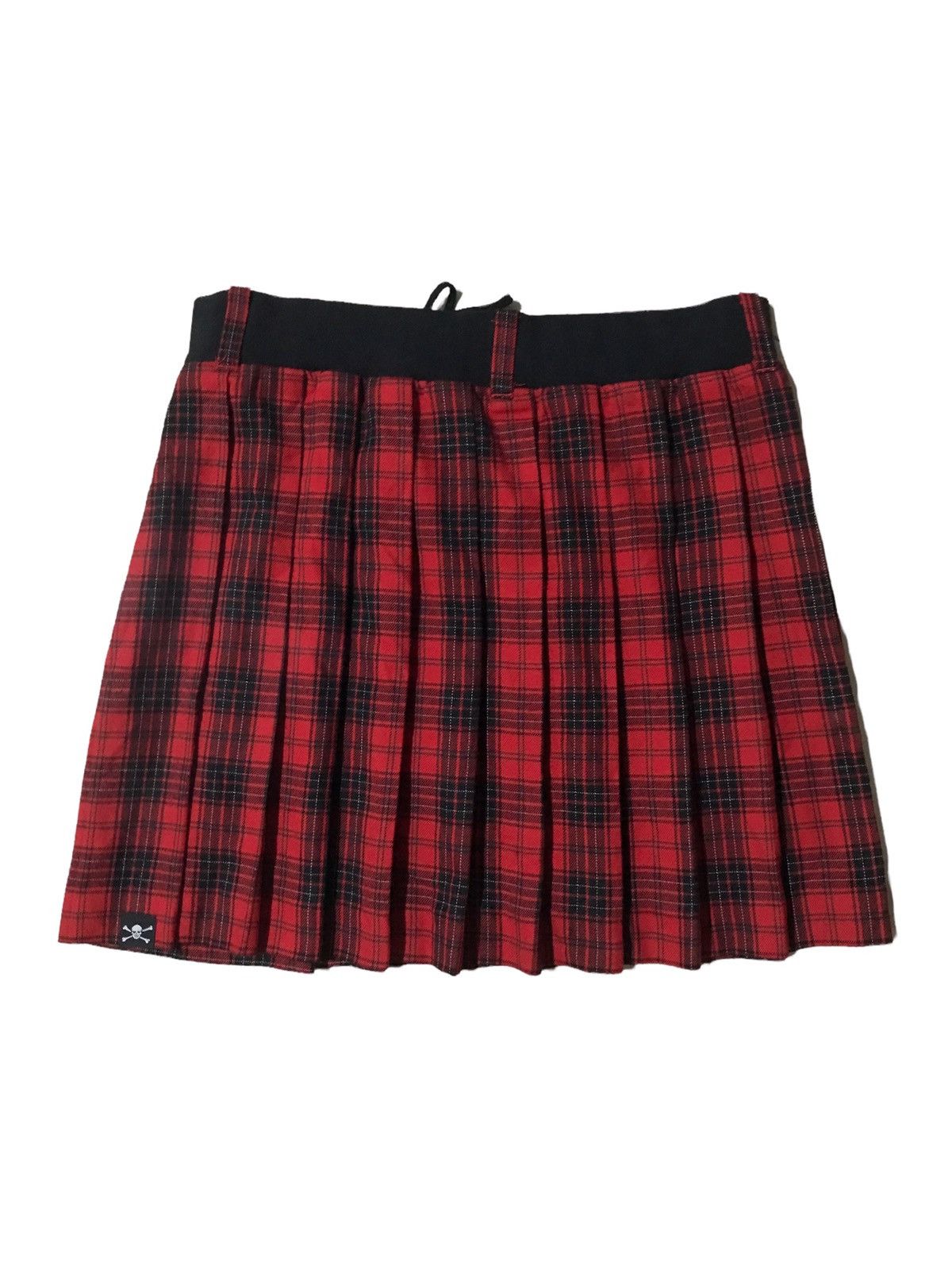 Super Lovers 💥Vintage Lover Rock Red Tartan Skirt Size 31" - 4 Thumbnail