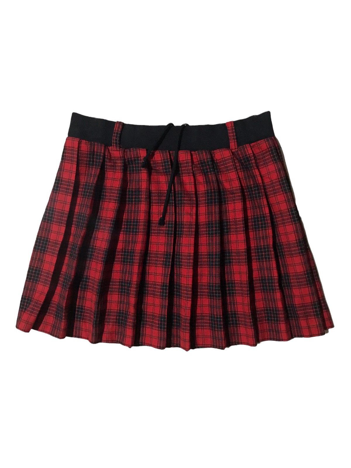 Super Lovers 💥Vintage Lover Rock Red Tartan Skirt Size 31" - 2 Thumbnail