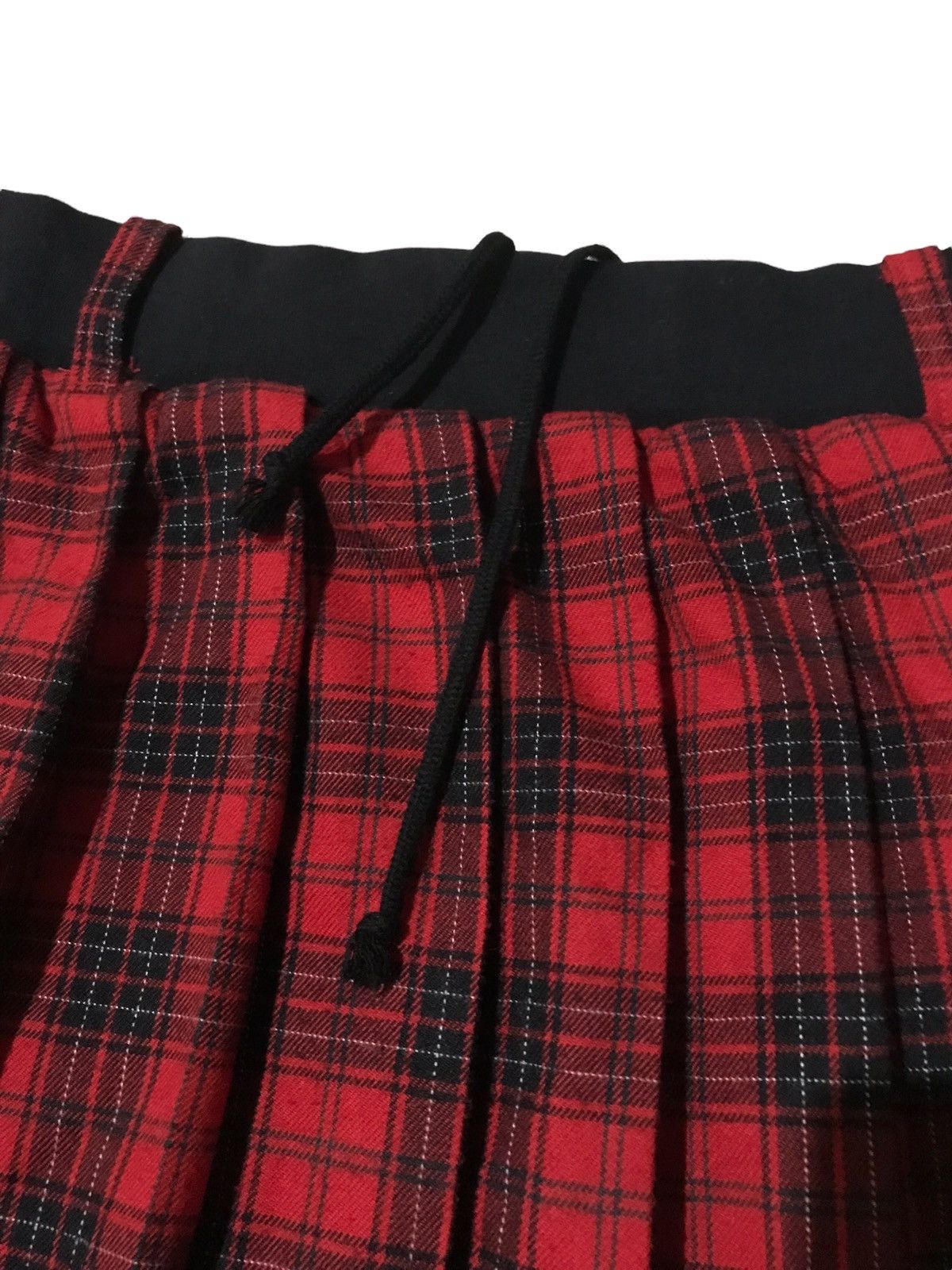 Super Lovers 💥Vintage Lover Rock Red Tartan Skirt Size 31" - 6 Thumbnail