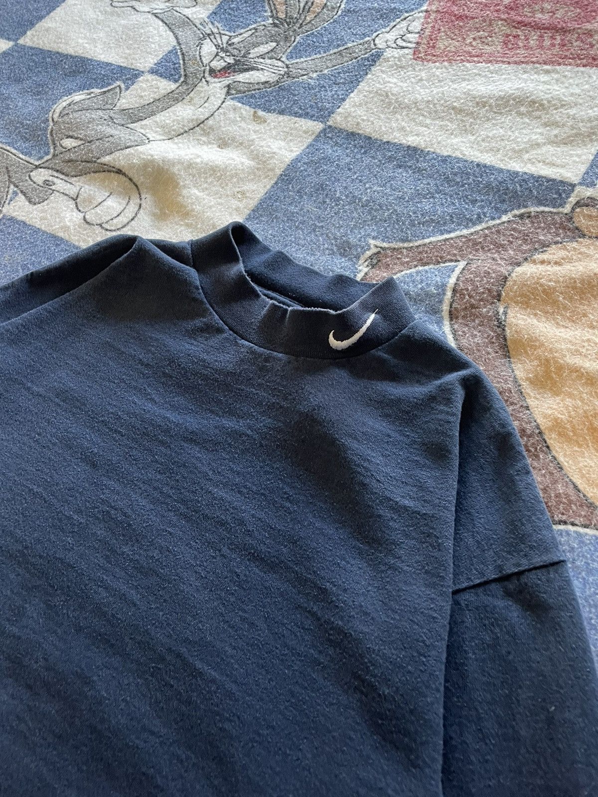 Nike Vintage Nike swoosh mock neck Size US L / EU 52-54 / 3 - 2 Thumbnail