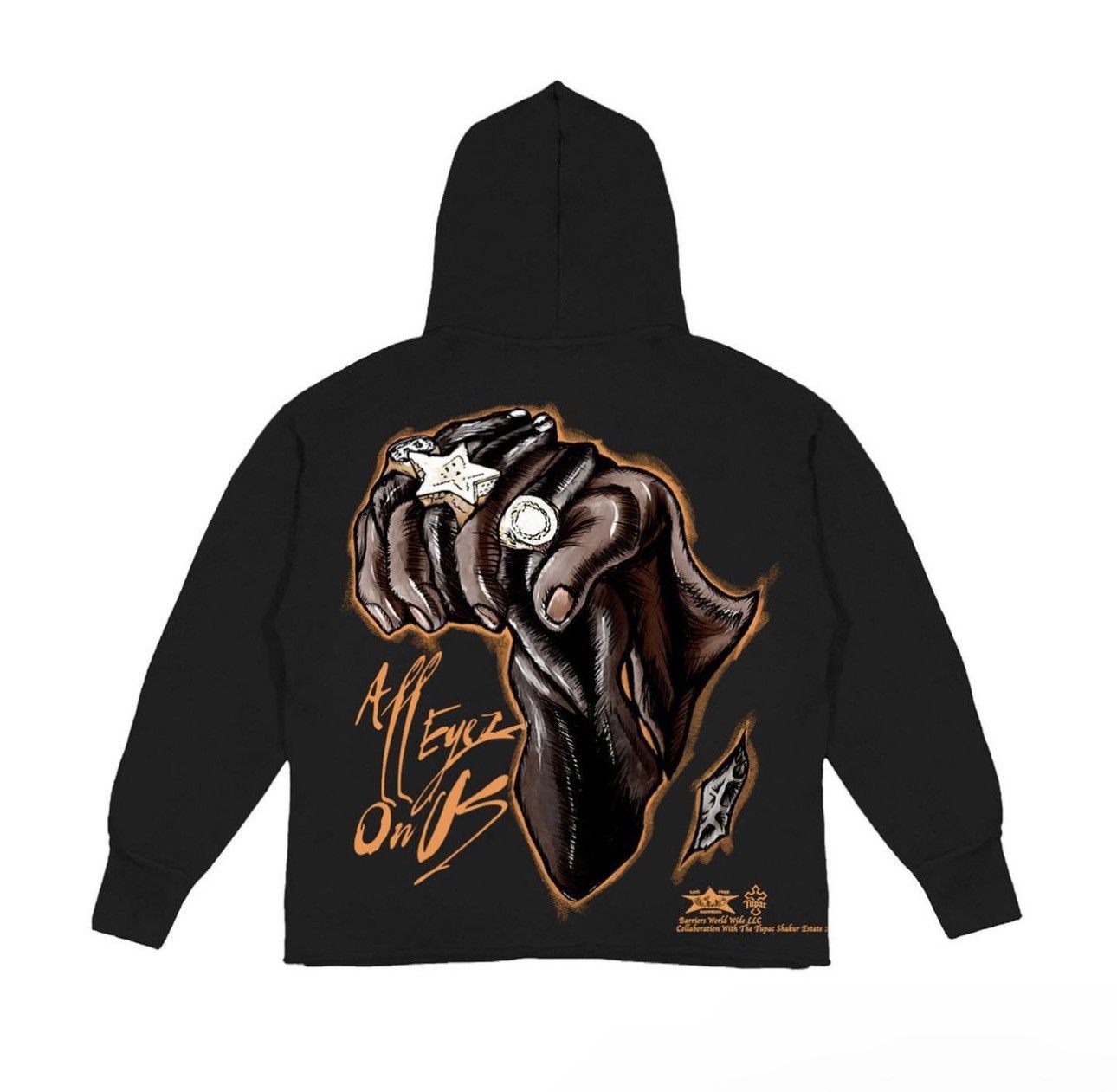 Barriers Barriers x 2pac “All Eyez On Me” Hoodie | Grailed