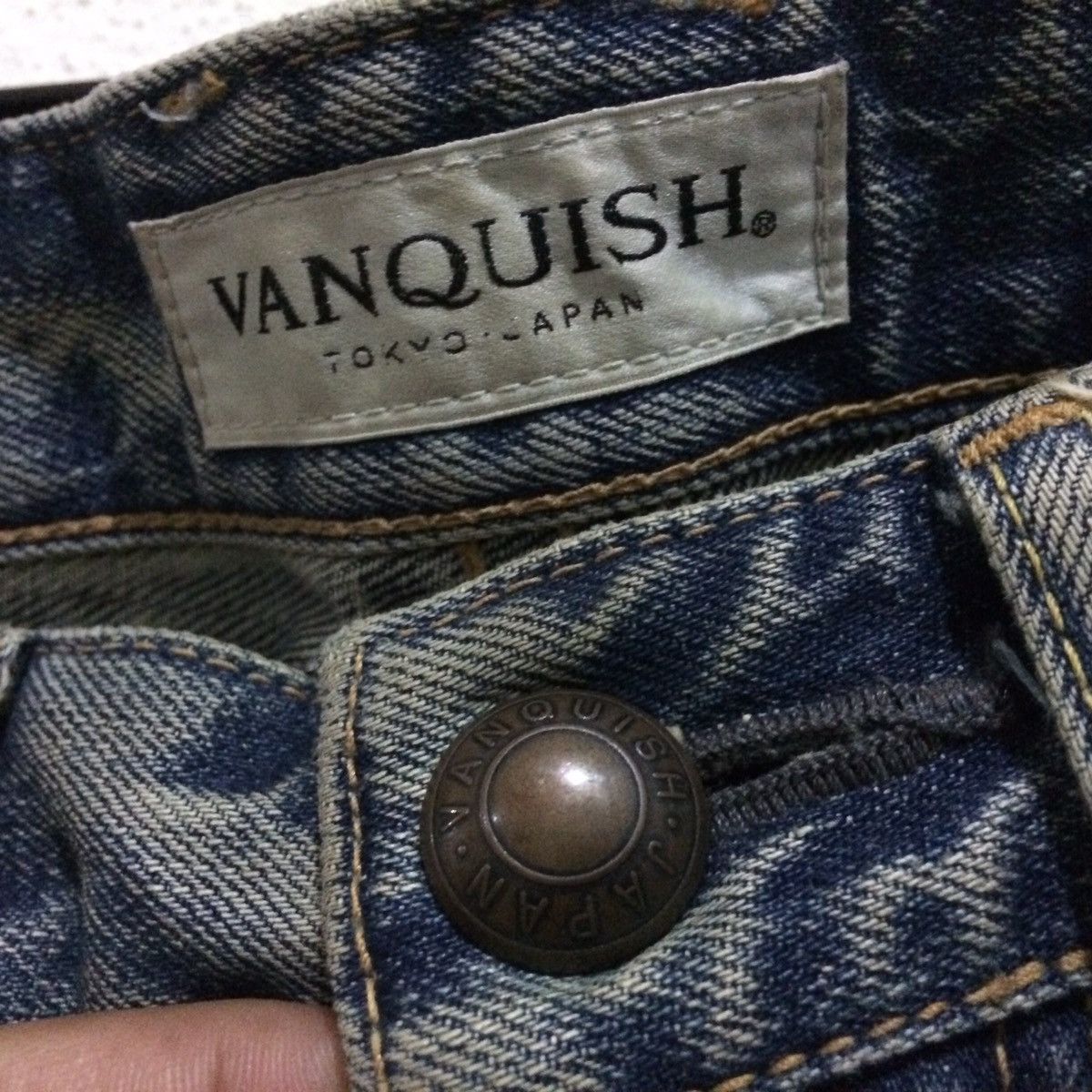 Vanquish RARE ! Denim By Vanquish Distressed Jean Made in JAPAN Size US 32 / EU 48 - 3 Thumbnail