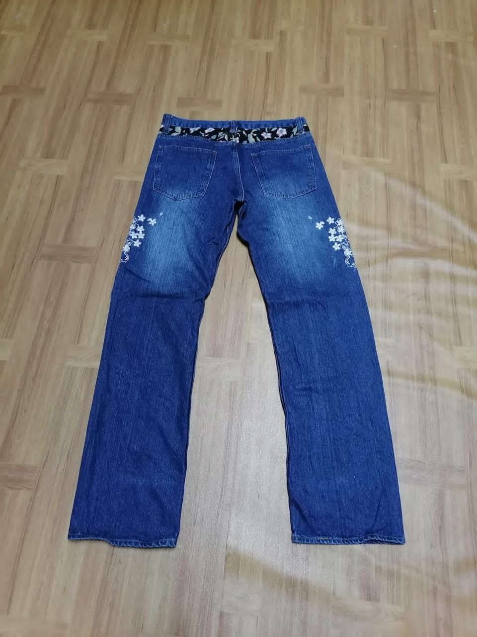 Japanese Brand Koi Embroidered Denim Jeans Size US 32 / EU 48 - 4 Thumbnail