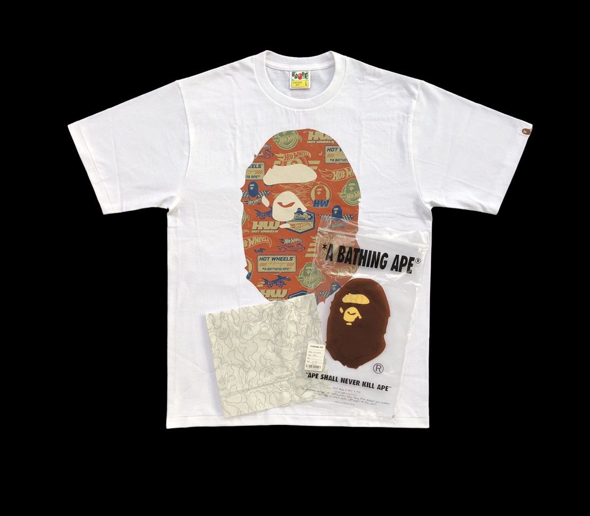 Bape Bape x Hot Wheels Ape Head Tee Size US L / EU 52-54 / 3 - 5 Thumbnail