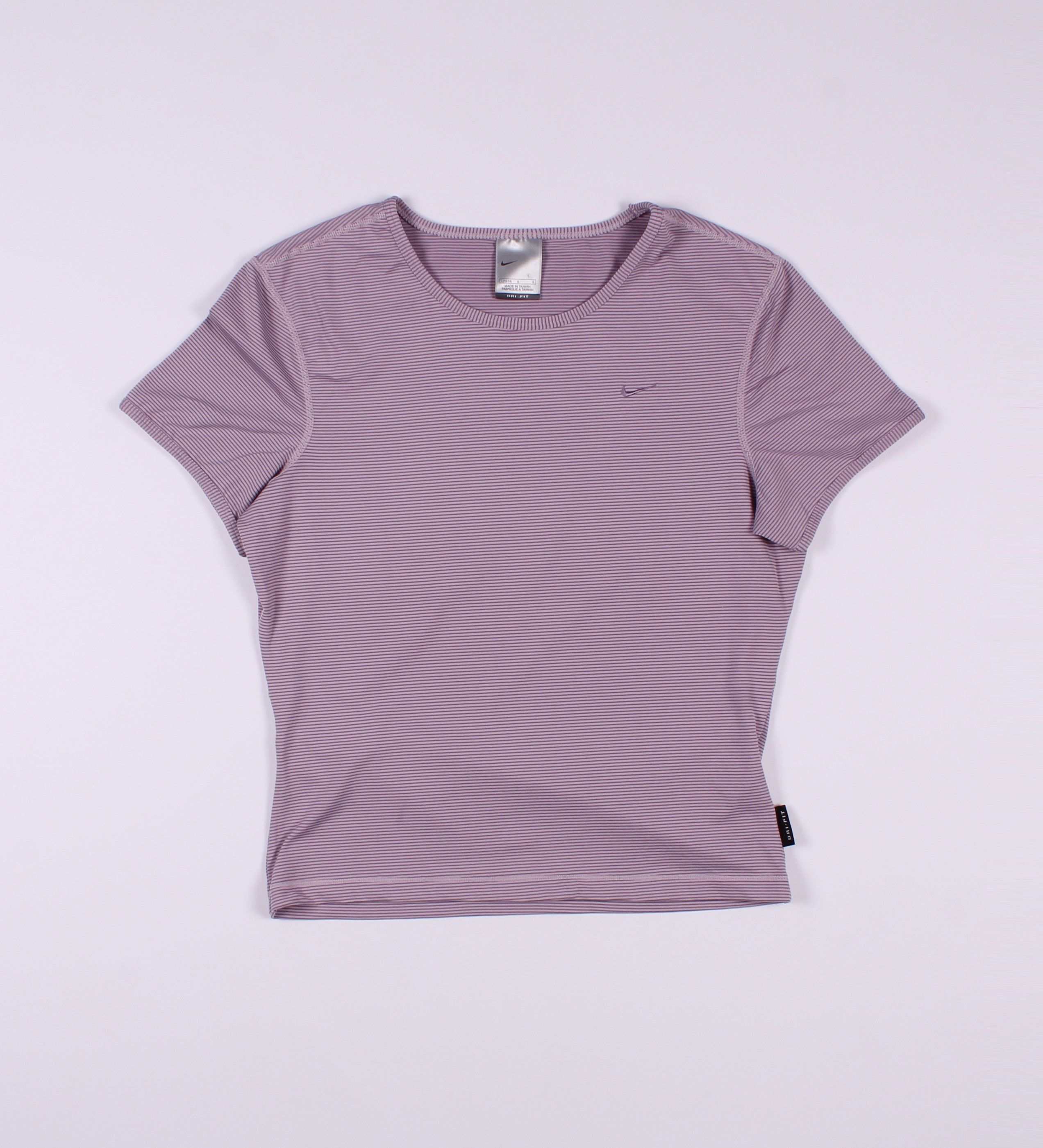 Nike Vintage Nike Striped Pastel T-shirt Top Size L / US 10 / IT 46 - 1 Thumbnail