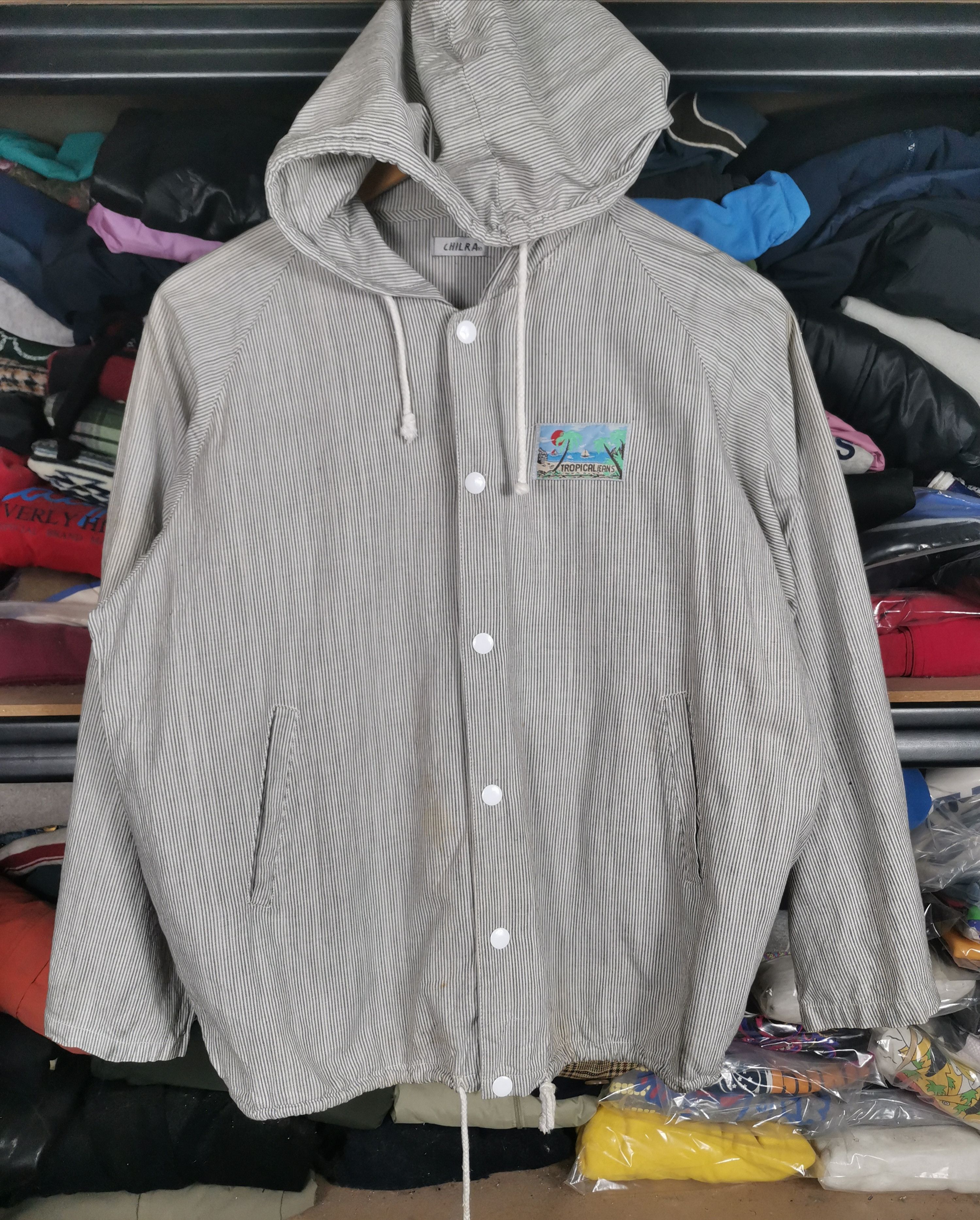 Vintage Vintage Japanese Brand Chilra Tropical Jeans Hawaiian Jacket Size US M / EU 48-50 / 2 - 2 Thumbnail