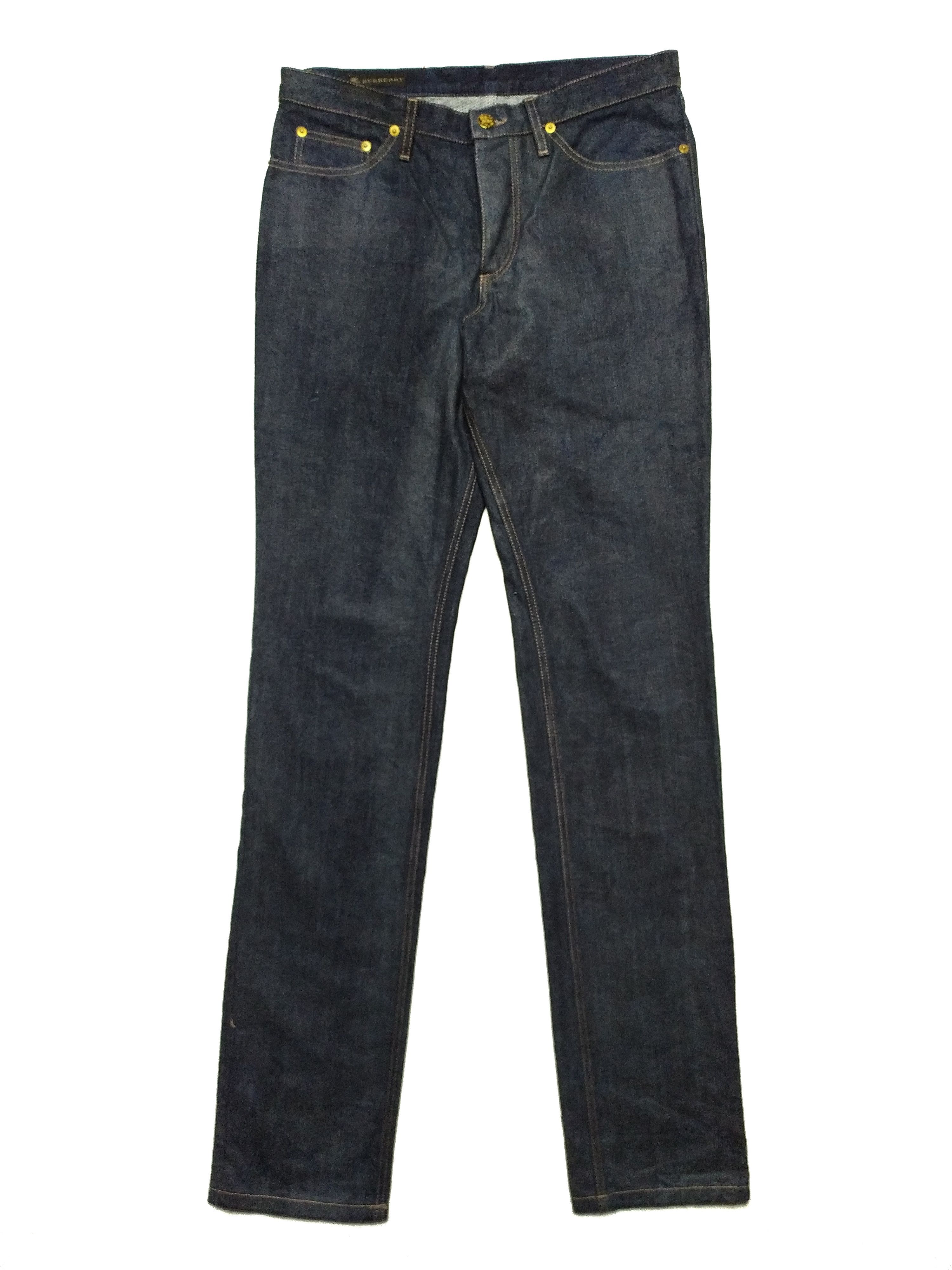Burberry Burberry SS06 Runway Golden button Denim jeans Size US 30 / EU 46 - 2 Thumbnail