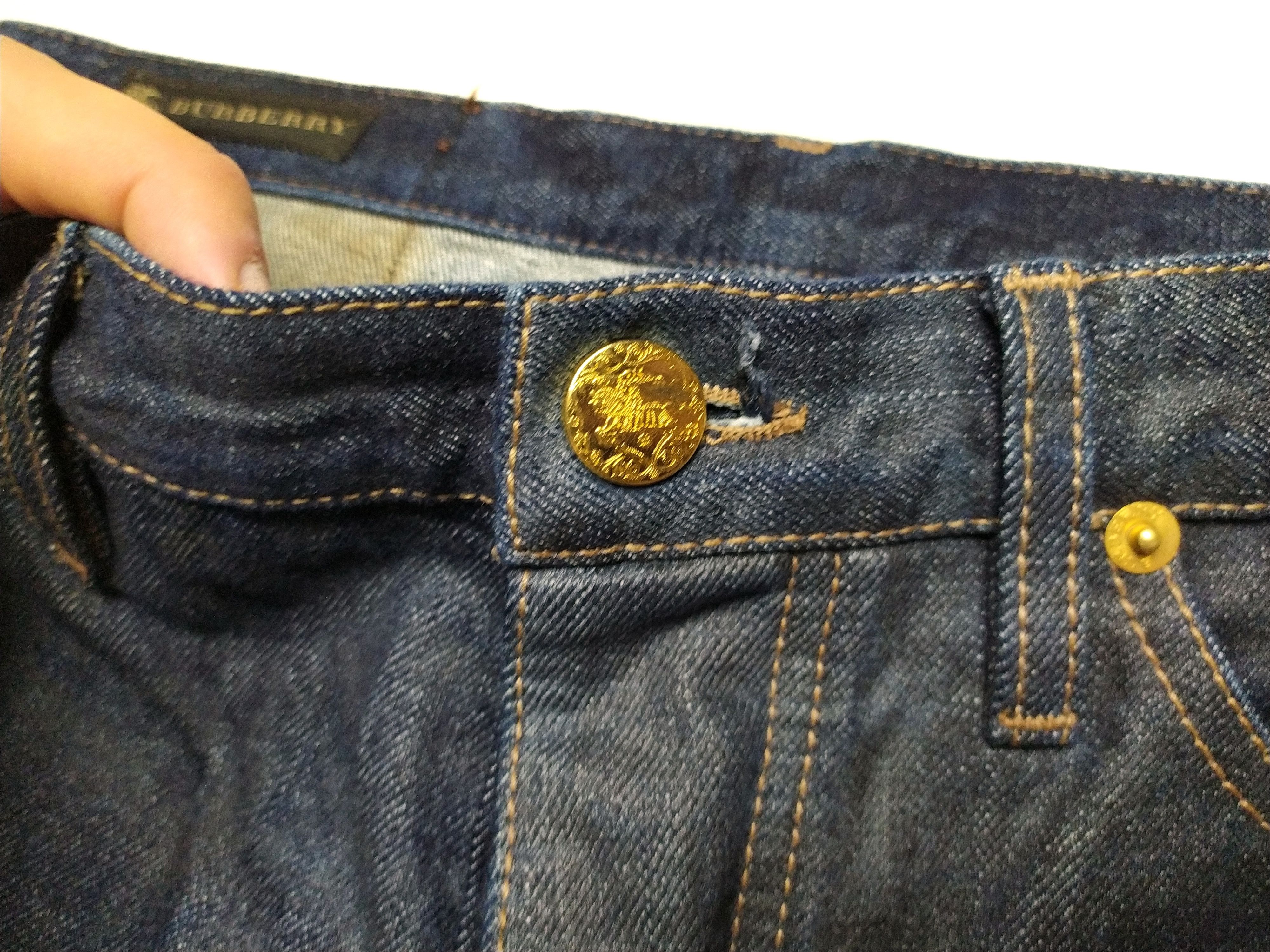 Burberry Burberry SS06 Runway Golden button Denim jeans Size US 30 / EU 46 - 3 Thumbnail