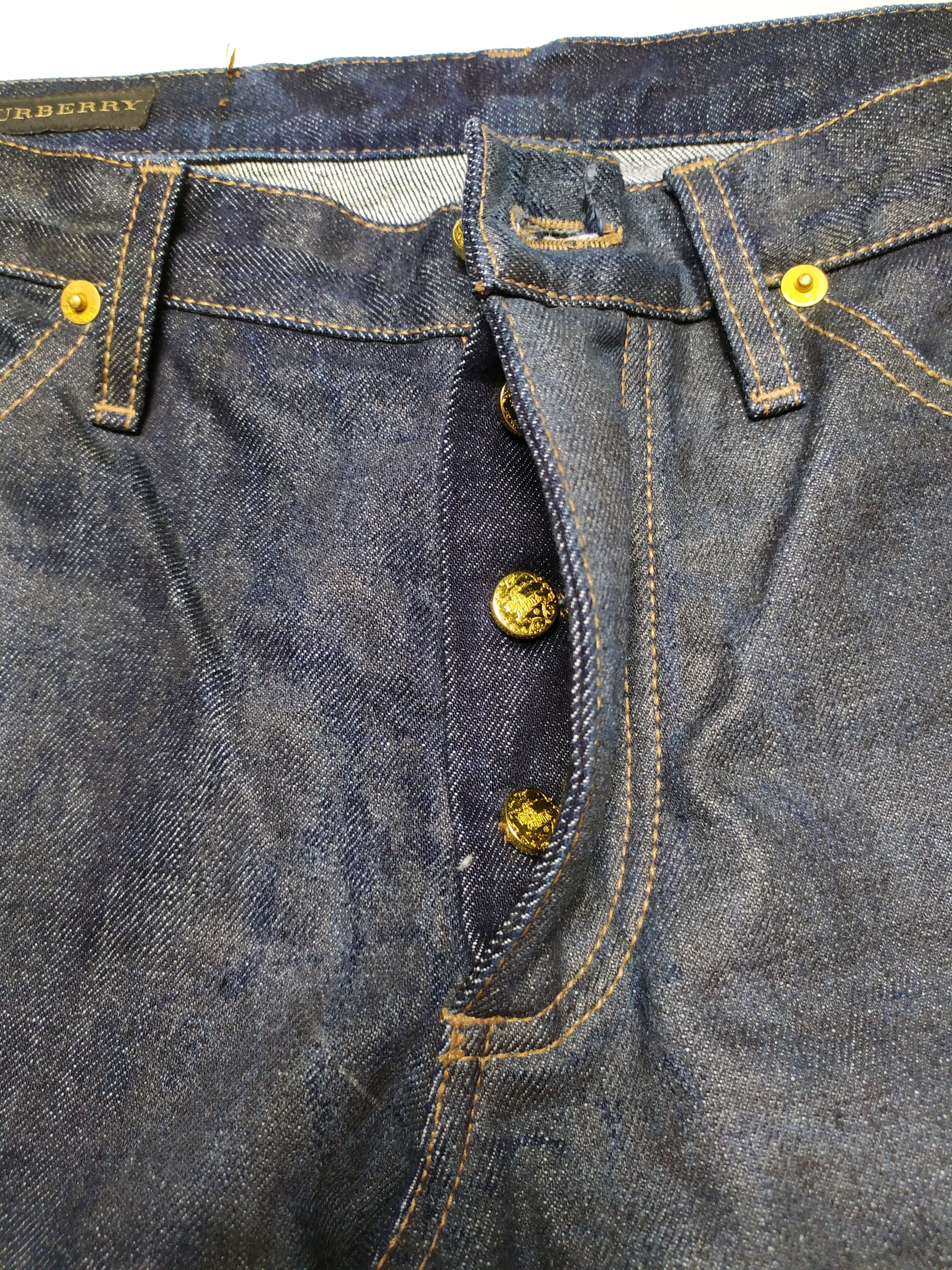 Burberry Burberry SS06 Runway Golden button Denim jeans Size US 30 / EU 46 - 5 Thumbnail