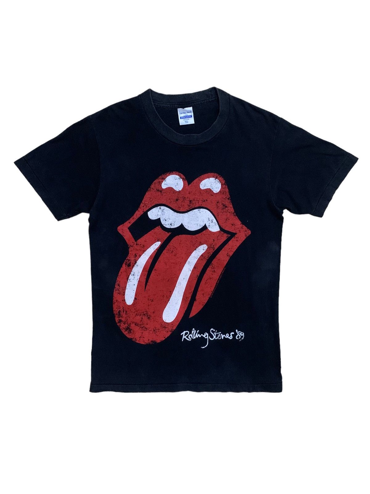 image of Band Tees x The Rolling Stones Vintage Spring Ford Rolling Stone Tour 1989 Tshirt in Black (Size Sm