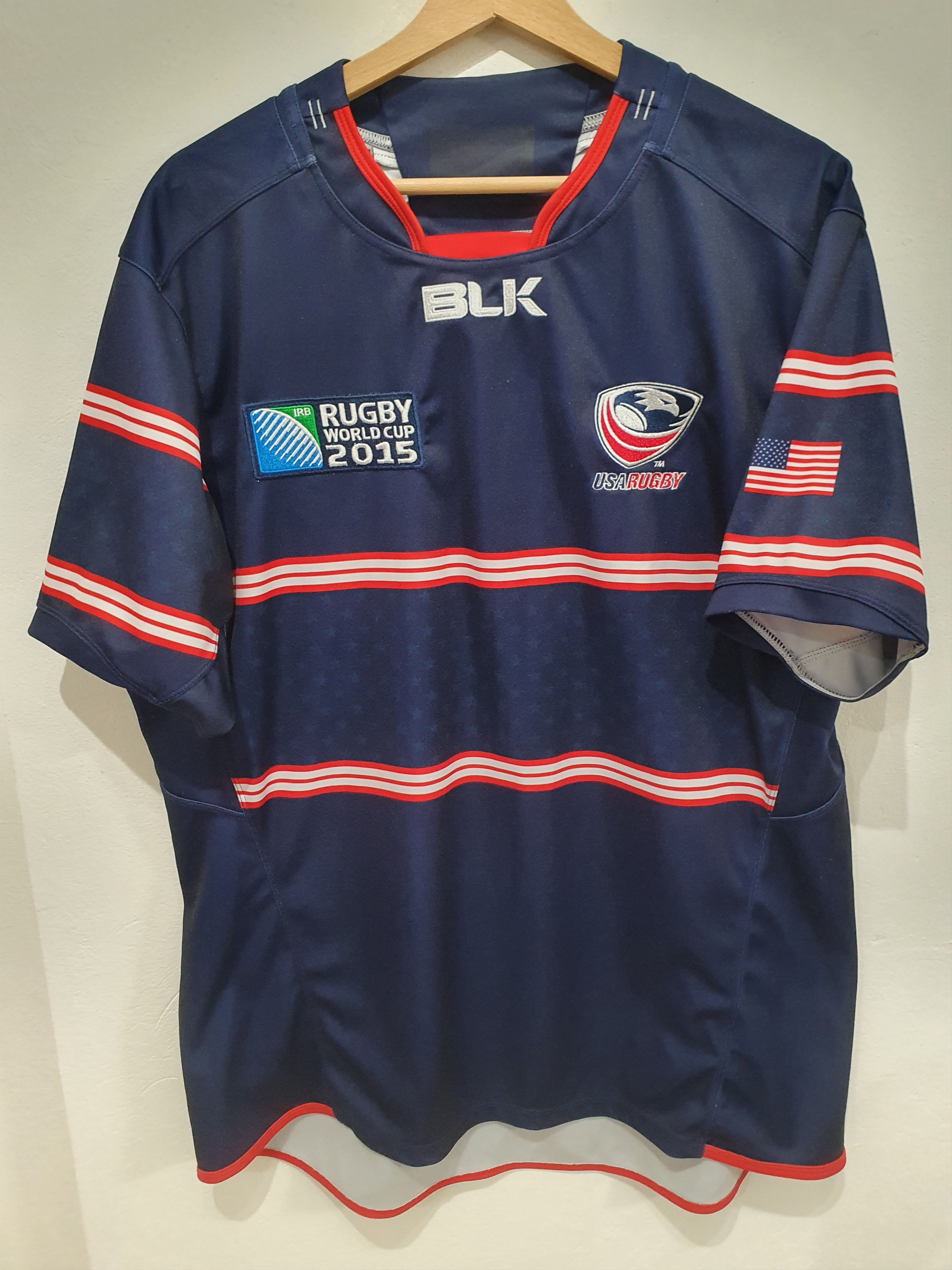 BLK USA RUGBY WORLD CUP 2015 SIZE L JERSEY shirt