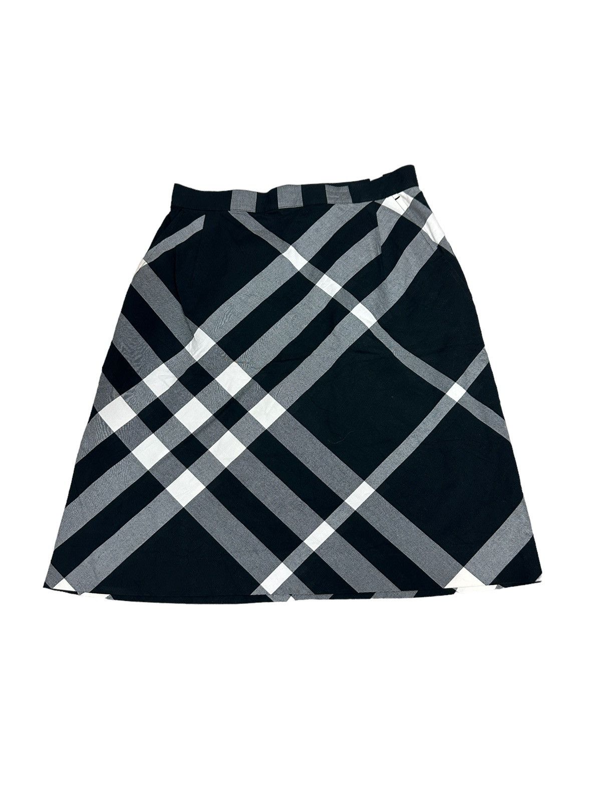 image of Burberry Golf Skirt in Black White, Women's (Size 24)