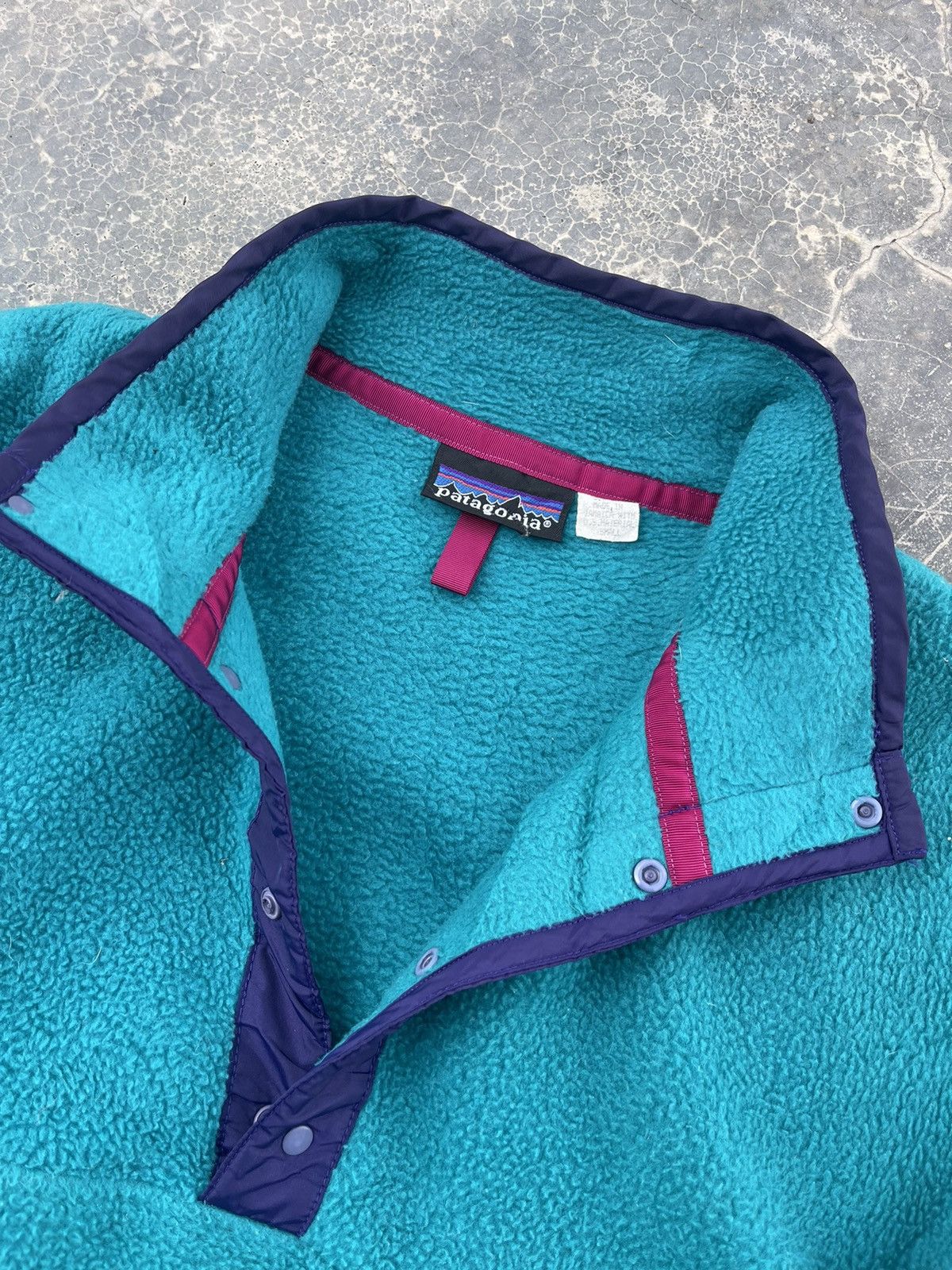 Patagonia × Vintage 90s Patagonia Fleece Snap On Pullover Shirt Size US S / EU 44-46 / 1 - 6 Thumbnail