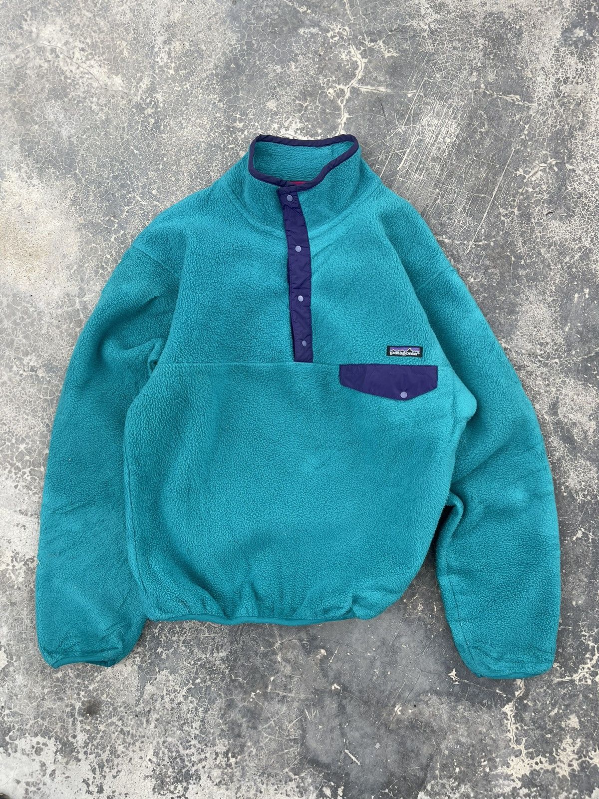 Patagonia × Vintage 90s Patagonia Fleece Snap On Pullover Shirt Size US S / EU 44-46 / 1 - 1 Thumbnail
