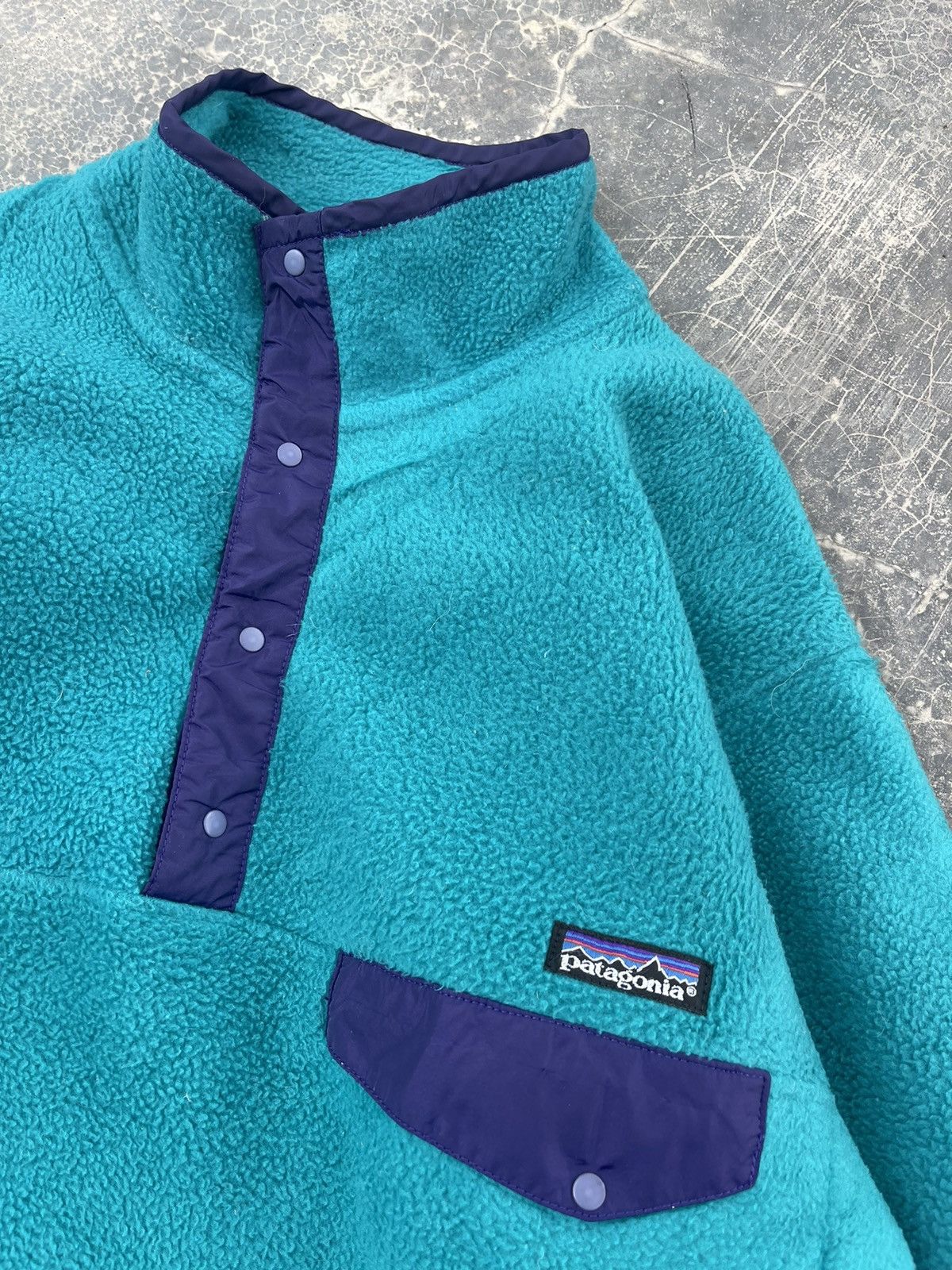 Patagonia × Vintage 90s Patagonia Fleece Snap On Pullover Shirt Size US S / EU 44-46 / 1 - 4 Thumbnail