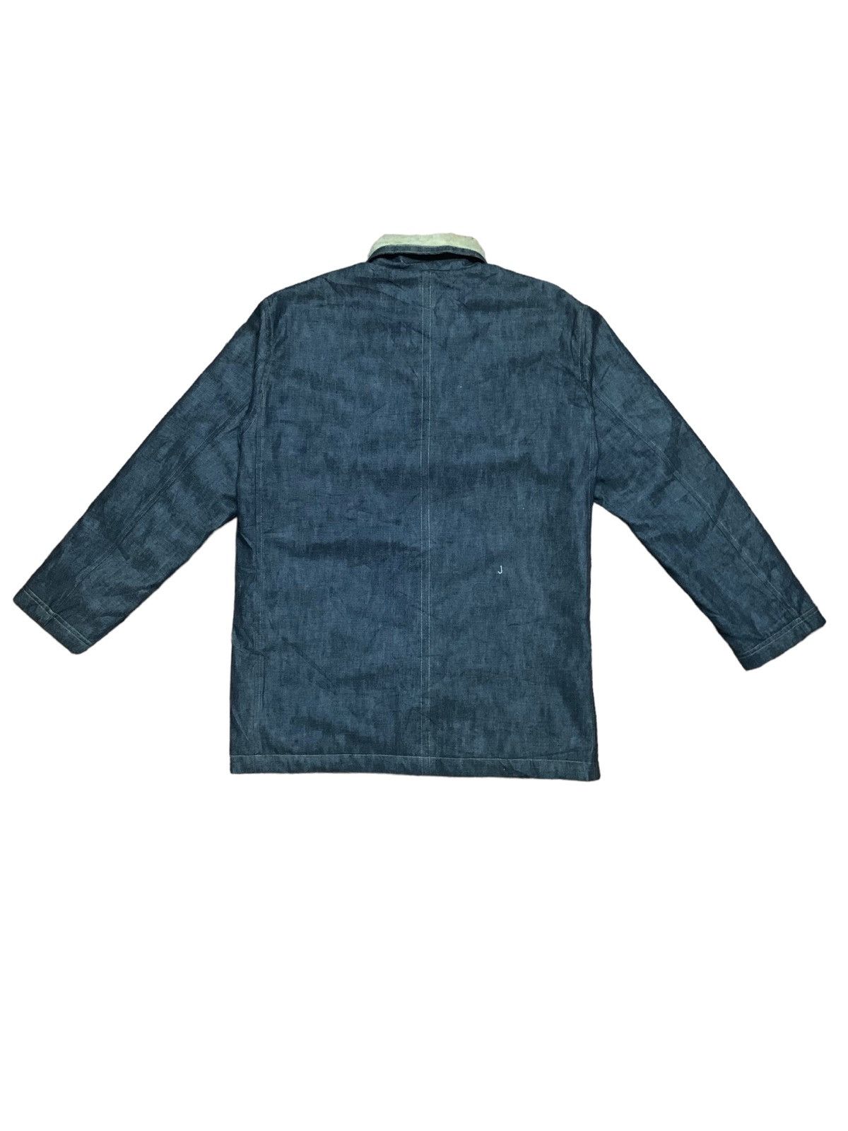 If Six Was Nine × Japanese Brand Vintage Japanese Echi- Go Hito-e Sherpa Denim Sherpa Jacket Size L / US 10 / IT 46 - 2 Thumbnail