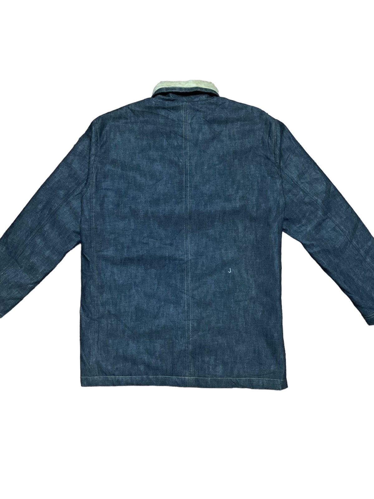 If Six Was Nine × Japanese Brand Vintage Japanese Echi- Go Hito-e Sherpa Denim Sherpa Jacket Size L / US 10 / IT 46 - 7 Thumbnail