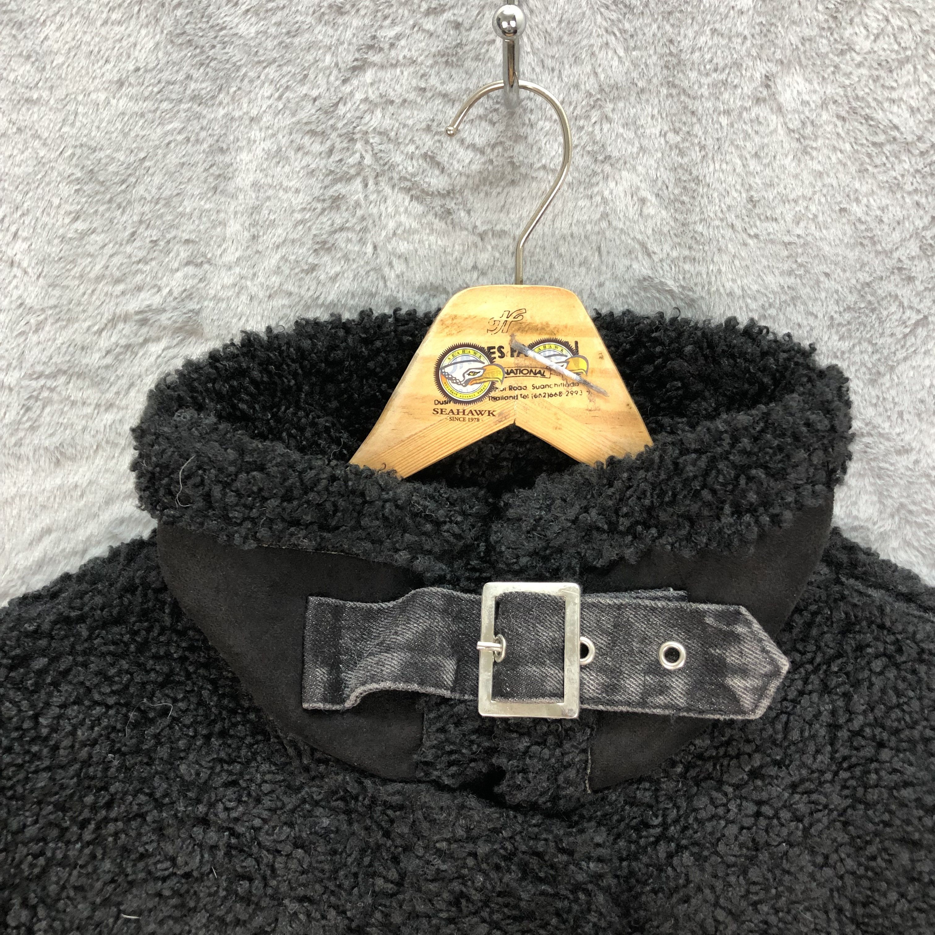 Japanese Brand L.S Rare Design Fleece / Denim Hybrid Jacket #4648-162 Size US M / EU 48-50 / 2 - 3 Thumbnail