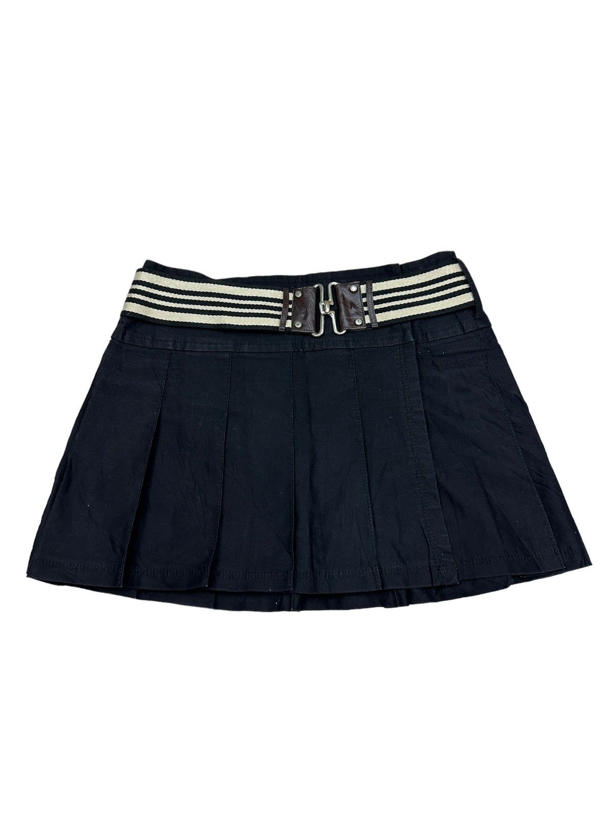 Image of Burberry Pleated Skirt in Black, Women's (Size 30)