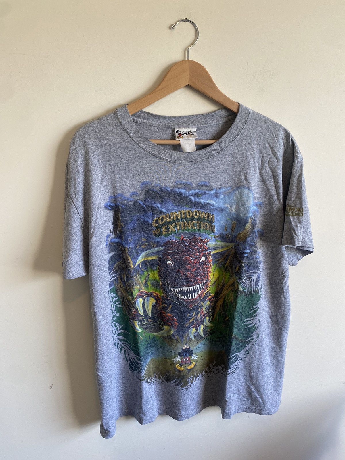 Vintage Disney Countdown to Extinction Dinosaur T Shirt
