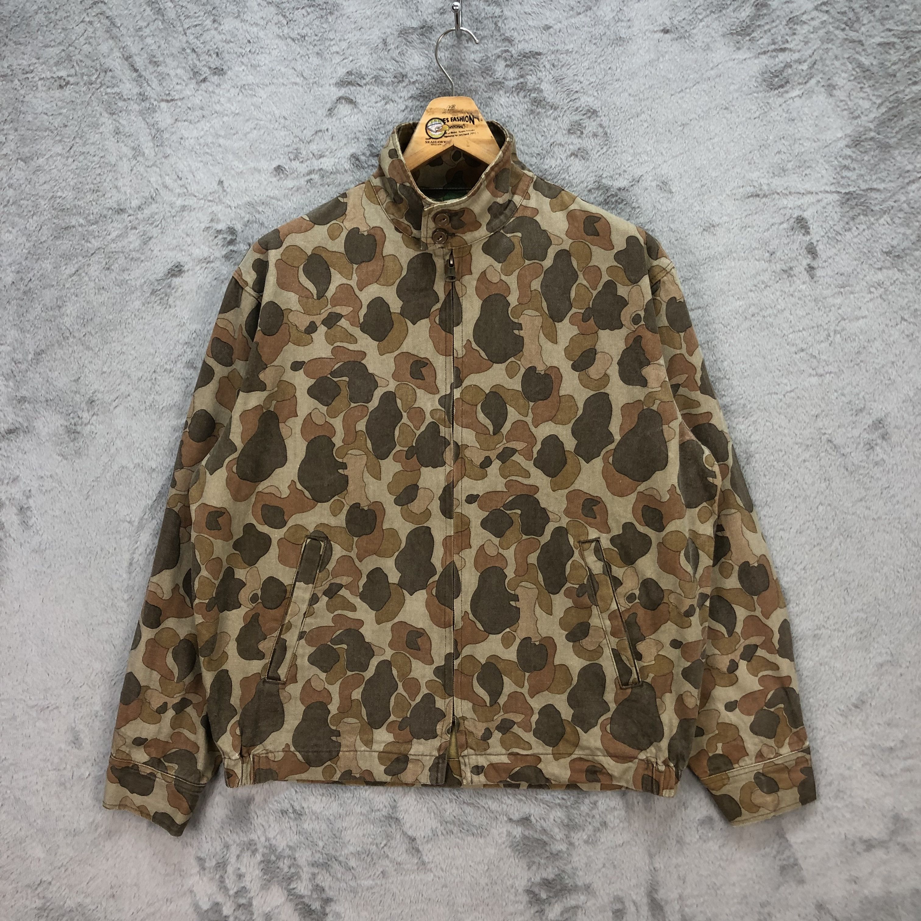 Japanese Brand VINTAGE 68 & BROTHERS CAMO JACKET ARMY STYLE #5747-204 Size US M / EU 48-50 / 2 - 1 Thumbnail