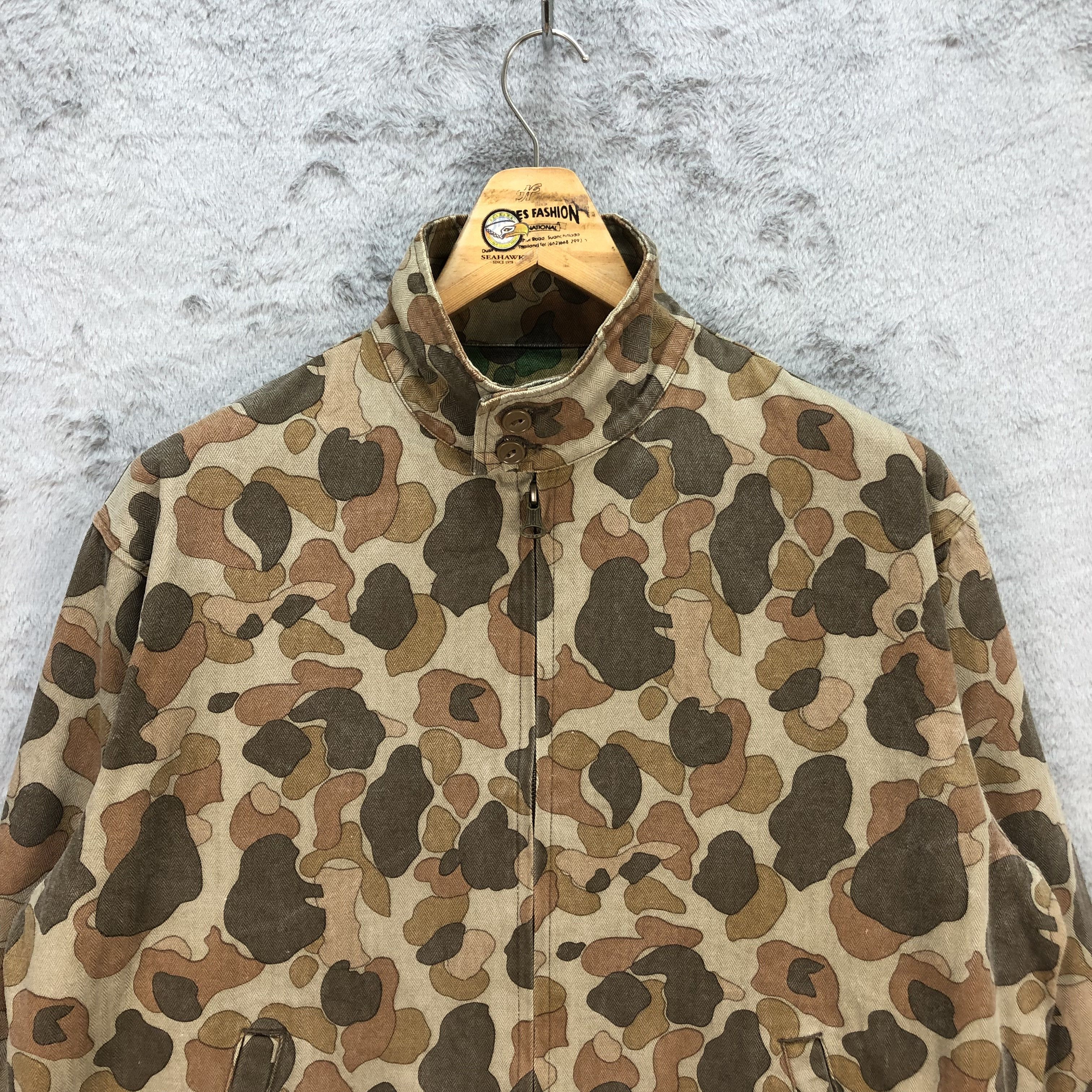 Japanese Brand VINTAGE 68 & BROTHERS CAMO JACKET ARMY STYLE #5747-204 Size US M / EU 48-50 / 2 - 2 Thumbnail