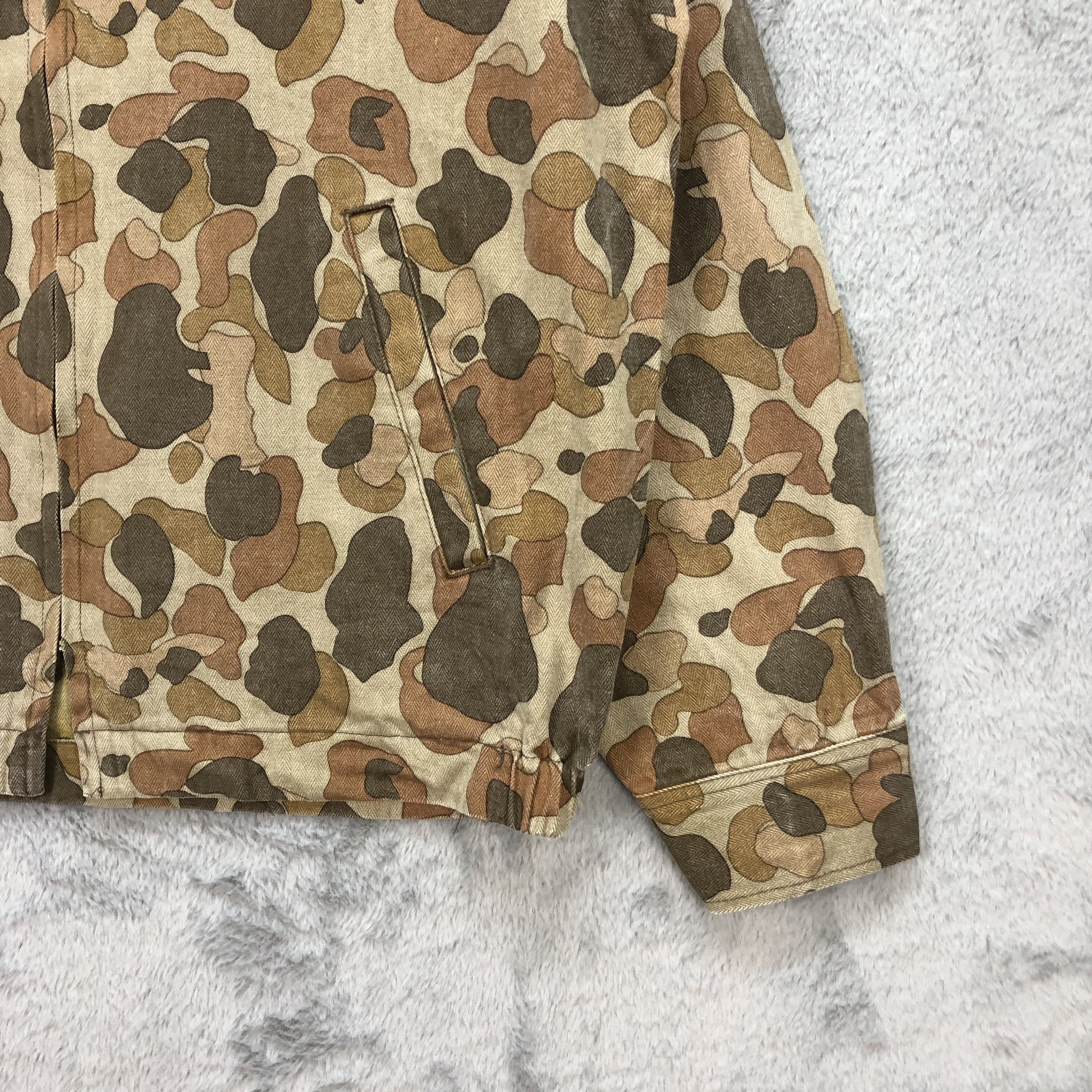 Japanese Brand VINTAGE 68 & BROTHERS CAMO JACKET ARMY STYLE #5747-204 Size US M / EU 48-50 / 2 - 5 Thumbnail