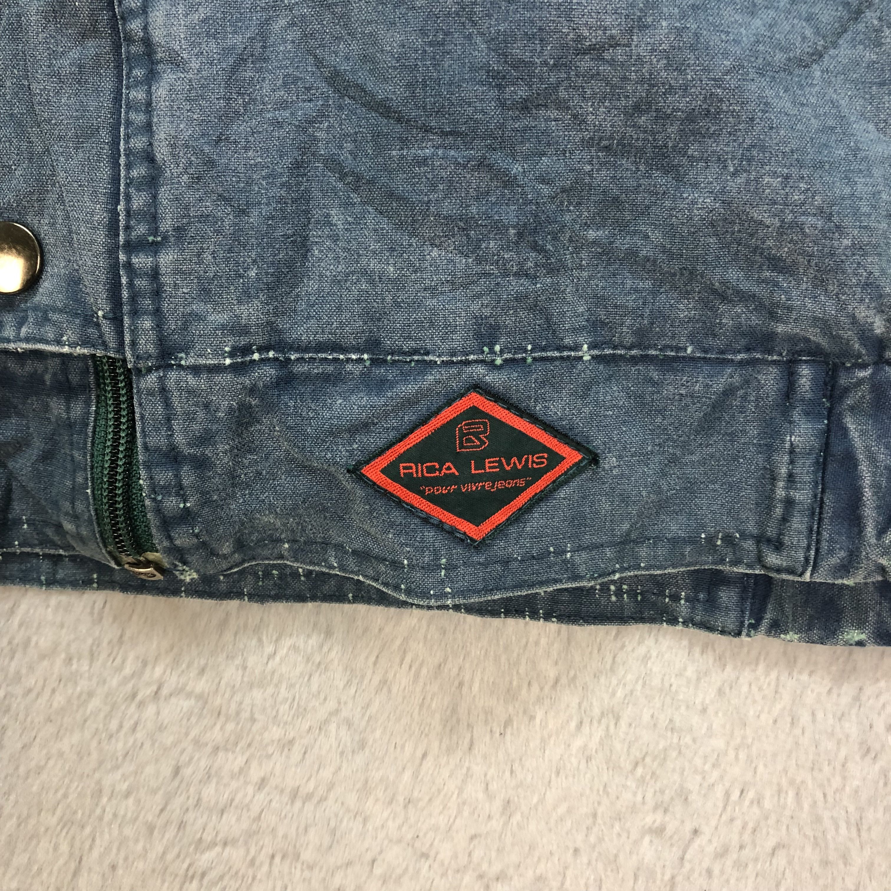Japanese Brand RICA LEWIS POUR VIVRE JEANS CHORE DENIM JACKET #6198-53 Size US M / EU 48-50 / 2 - 5 Thumbnail
