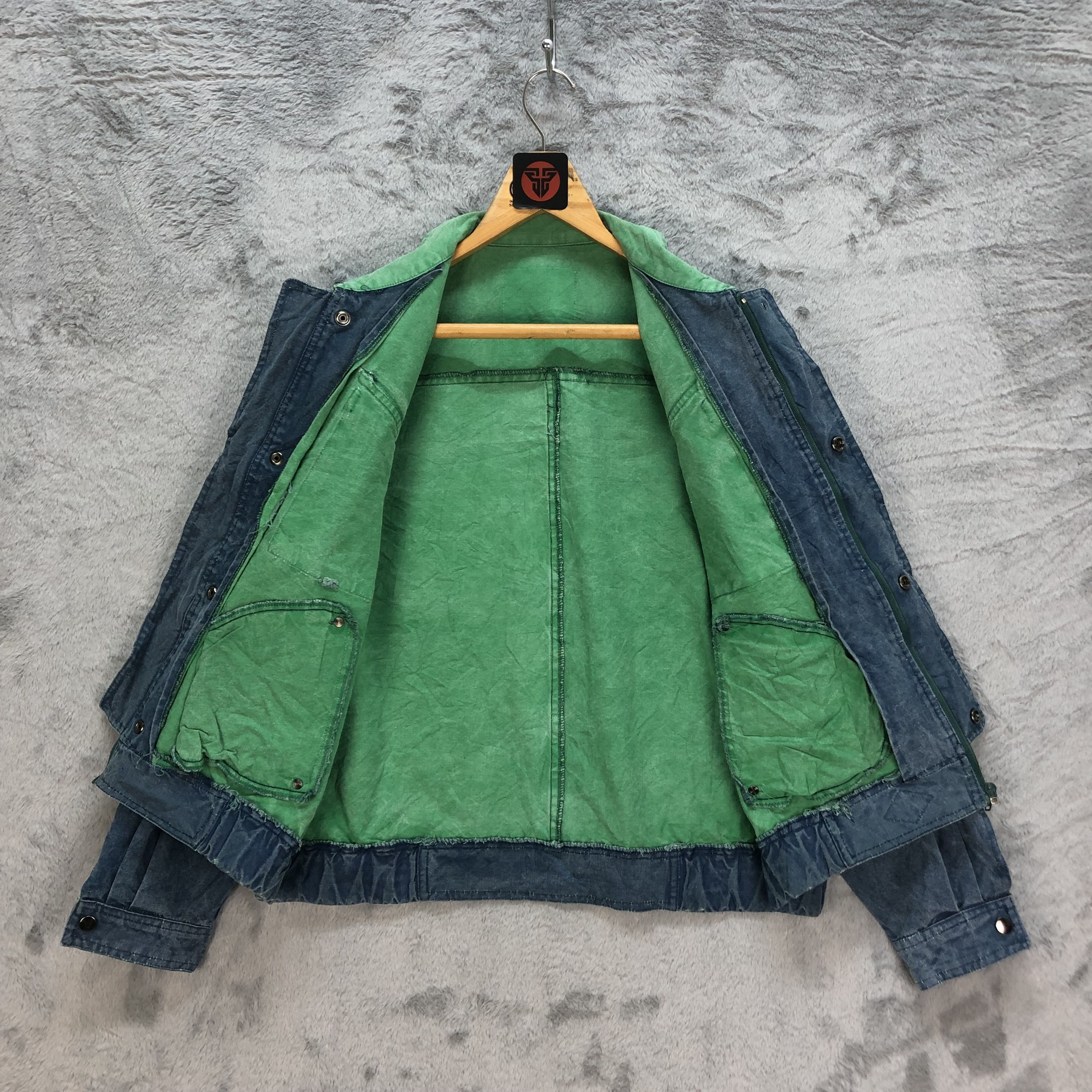 RICA LEWIS POUR VIVRE JEANS CHORE DENIM JACKET #6198-53