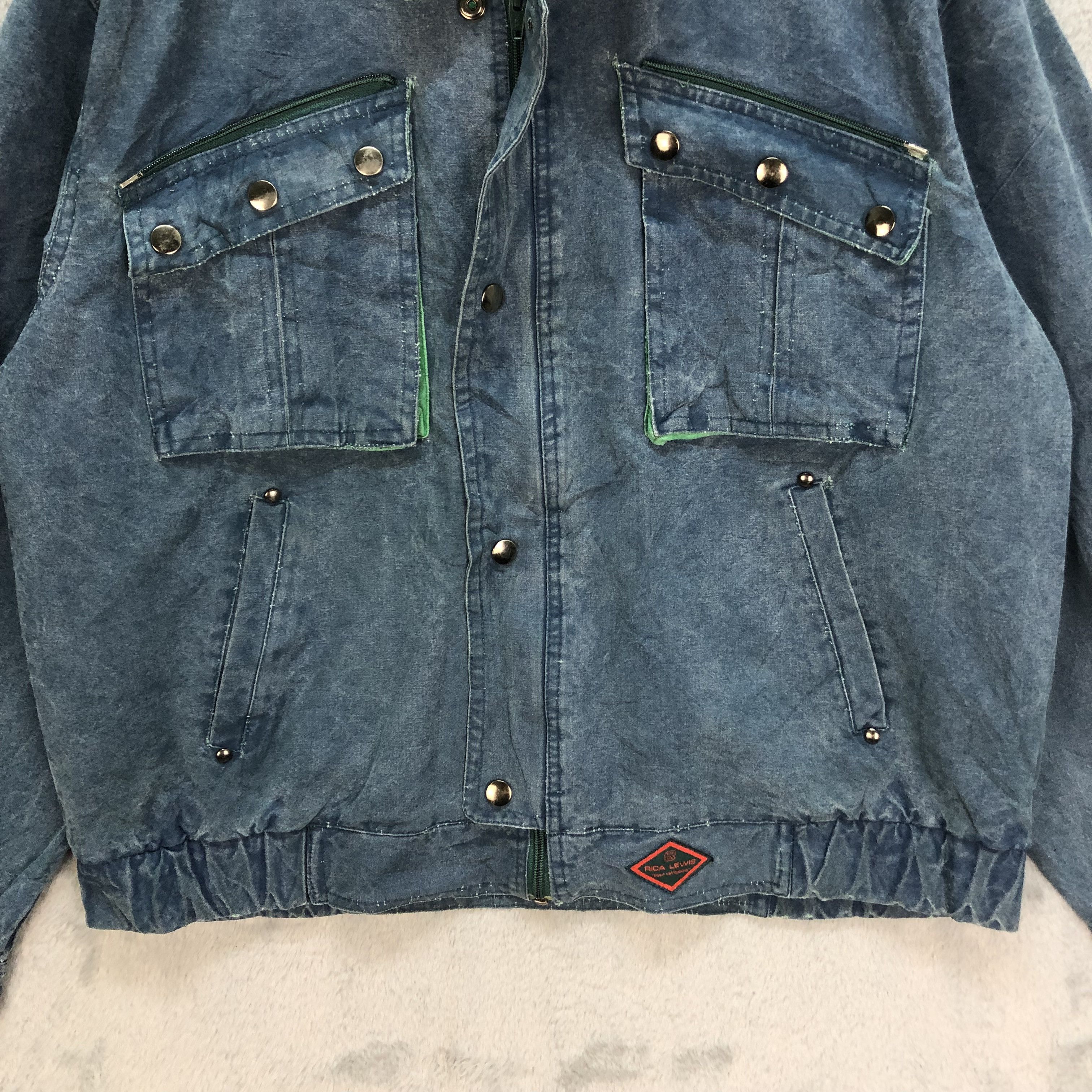 Japanese Brand RICA LEWIS POUR VIVRE JEANS CHORE DENIM JACKET #6198-53 Size US M / EU 48-50 / 2 - 4 Thumbnail
