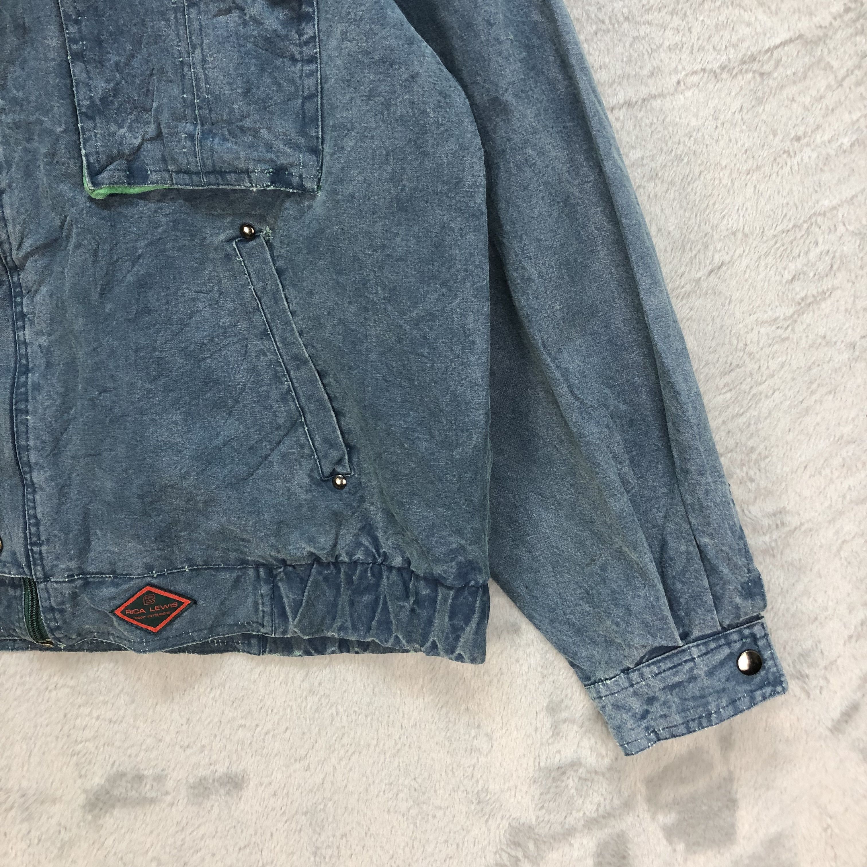 Japanese Brand RICA LEWIS POUR VIVRE JEANS CHORE DENIM JACKET #6198-53 Size US M / EU 48-50 / 2 - 7 Thumbnail