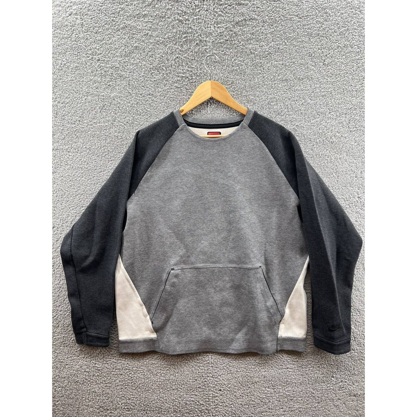 Nike Tech Fleece Crew Sweater Sweatshirt Gray Pullover XL
