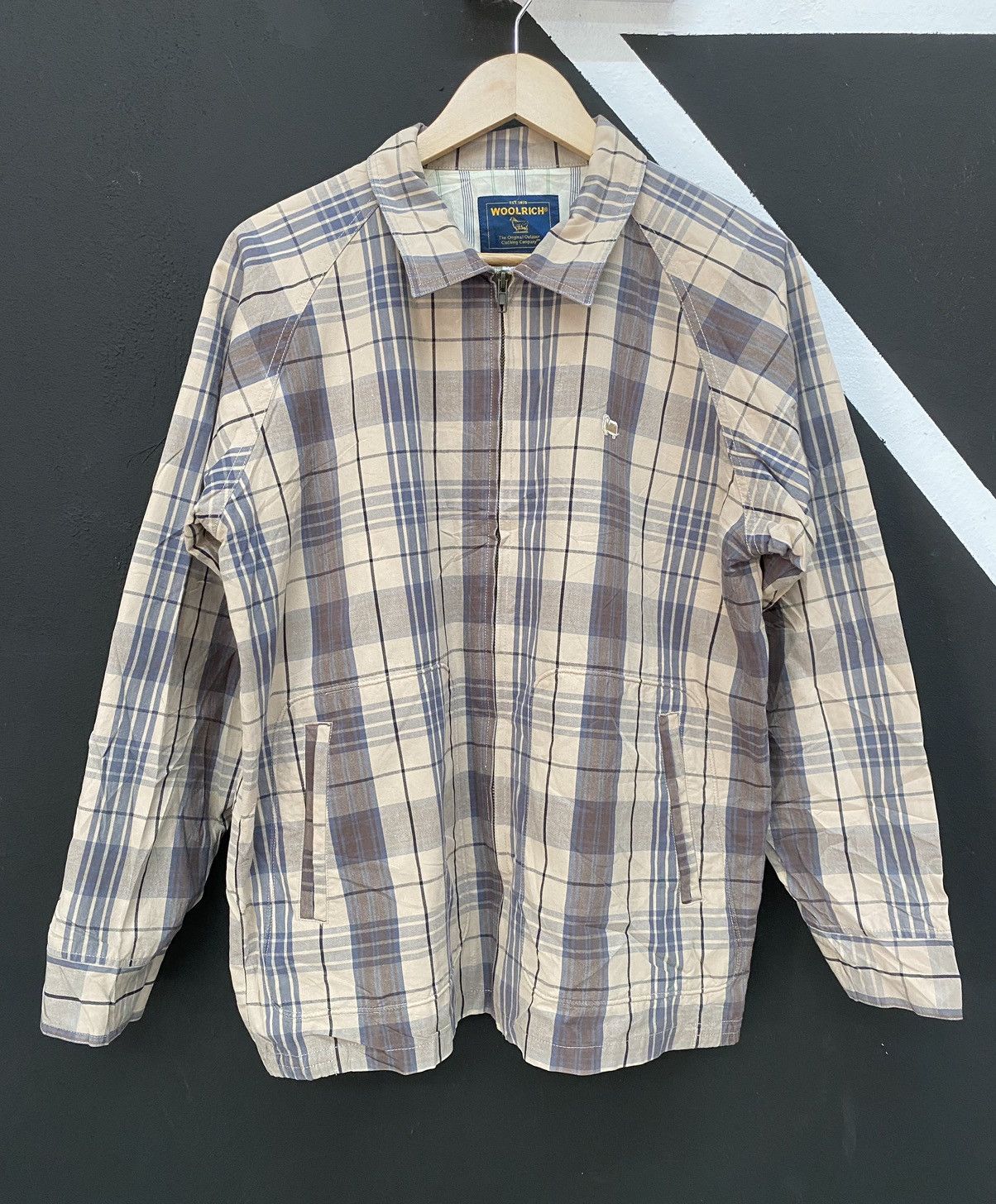 Vintage × Woolrich Woolen Mills Vintage Woolrich Checkered Zip Up Flannel Jacket Size US M / EU 48-50 / 2 - 1 Thumbnail