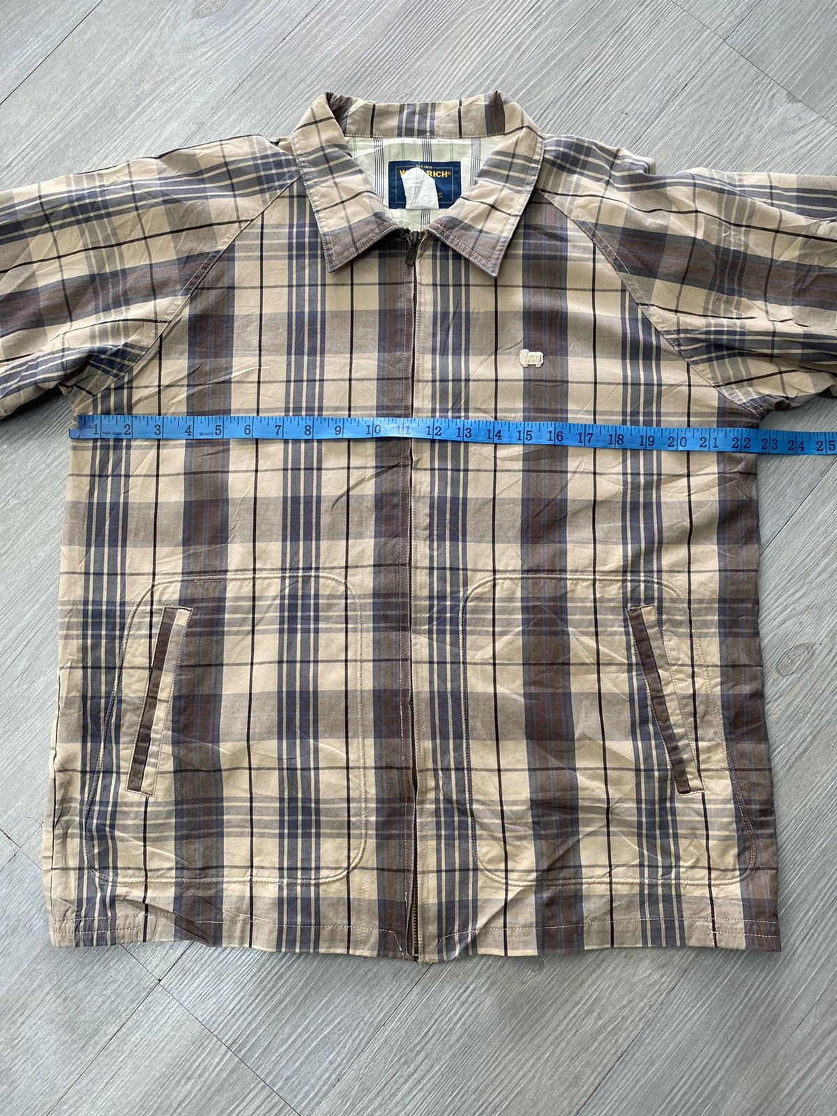 Vintage × Woolrich Woolen Mills Vintage Woolrich Checkered Zip Up Flannel Jacket Size US M / EU 48-50 / 2 - 7 Thumbnail