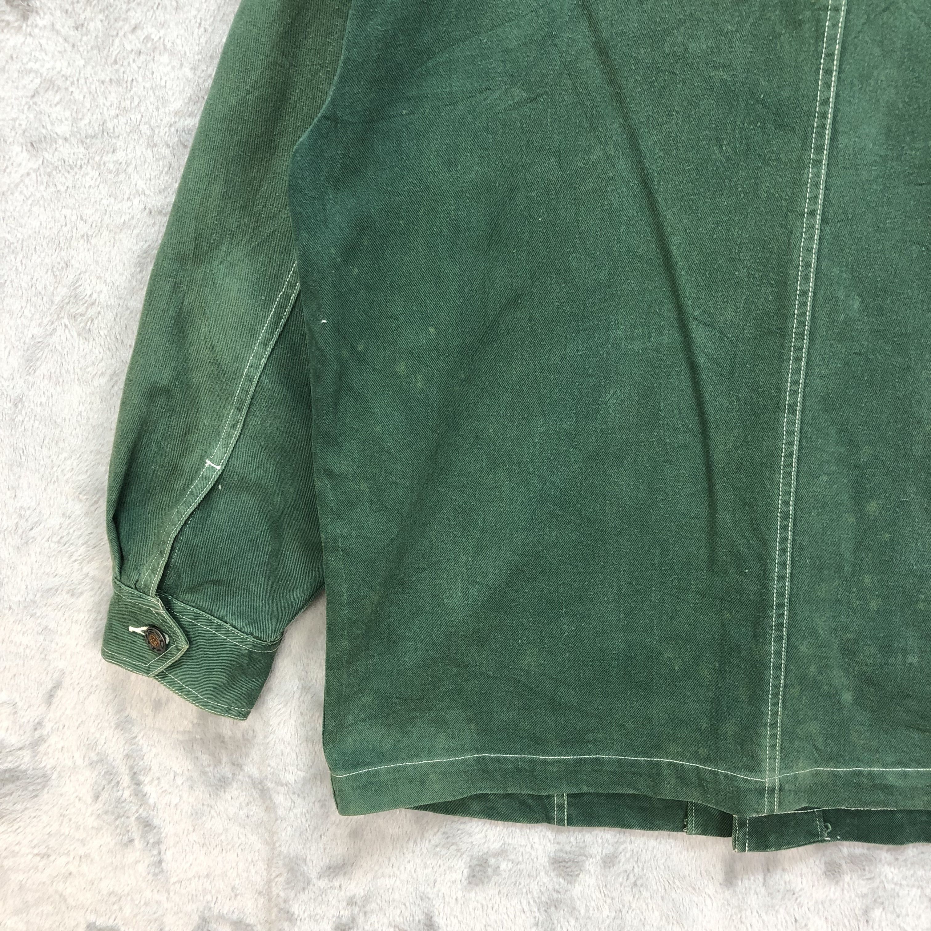 Japanese Brand NEO BLOOD KING SIZE GREEN CHORE JACKET #6178-52 Size US L / EU 52-54 / 3 - 11 Thumbnail