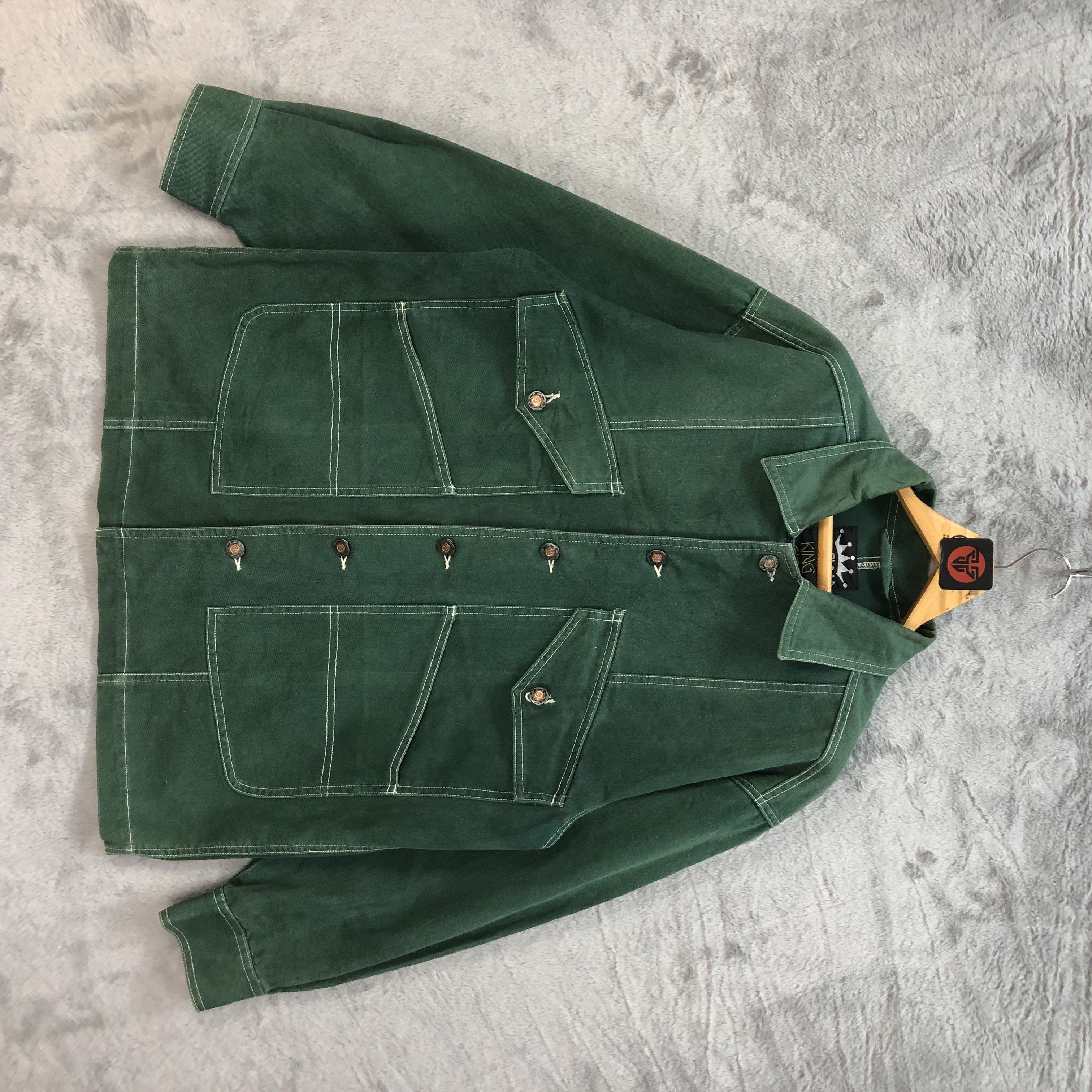 image of Workers Neo Blood King Size Green Chore Jacket 6178-52, Men's