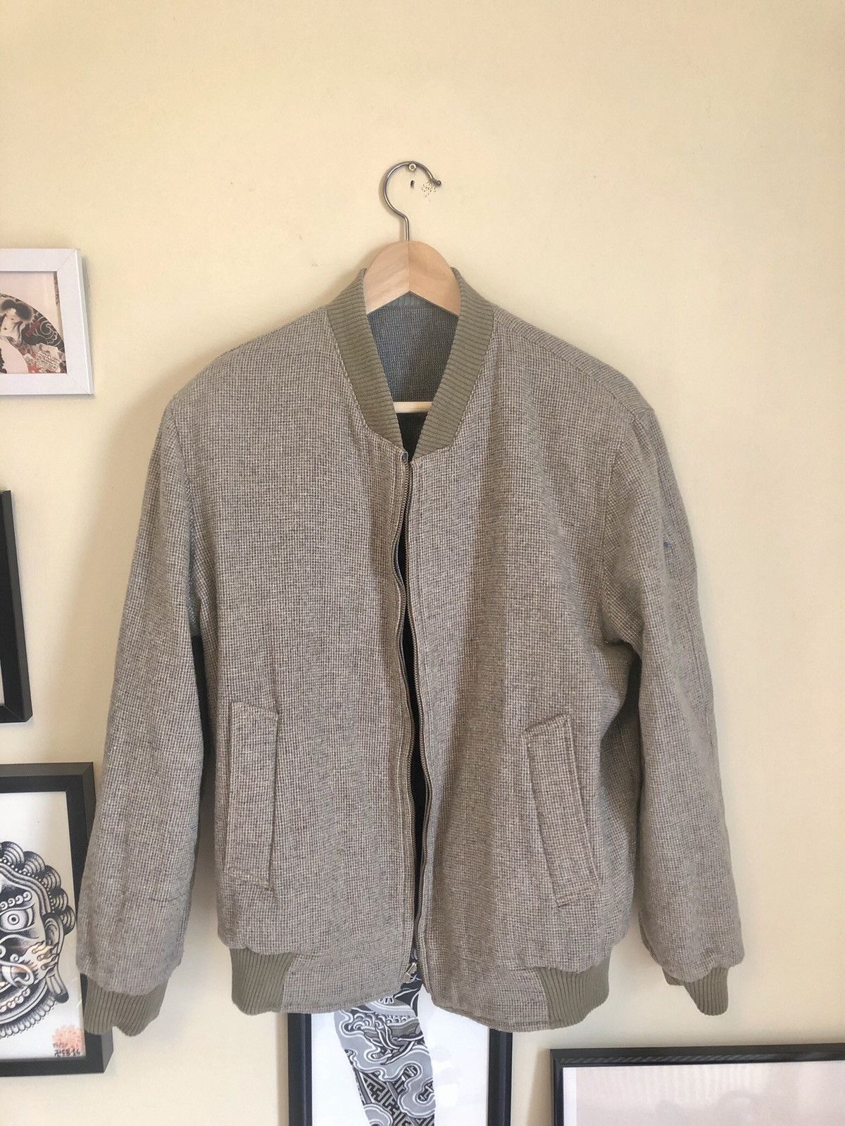 Other × Vintage Made in Uk Reversible Woolen Twill bomber - Casual Burberry Size US M / EU 48-50 / 2 - 1 Thumbnail