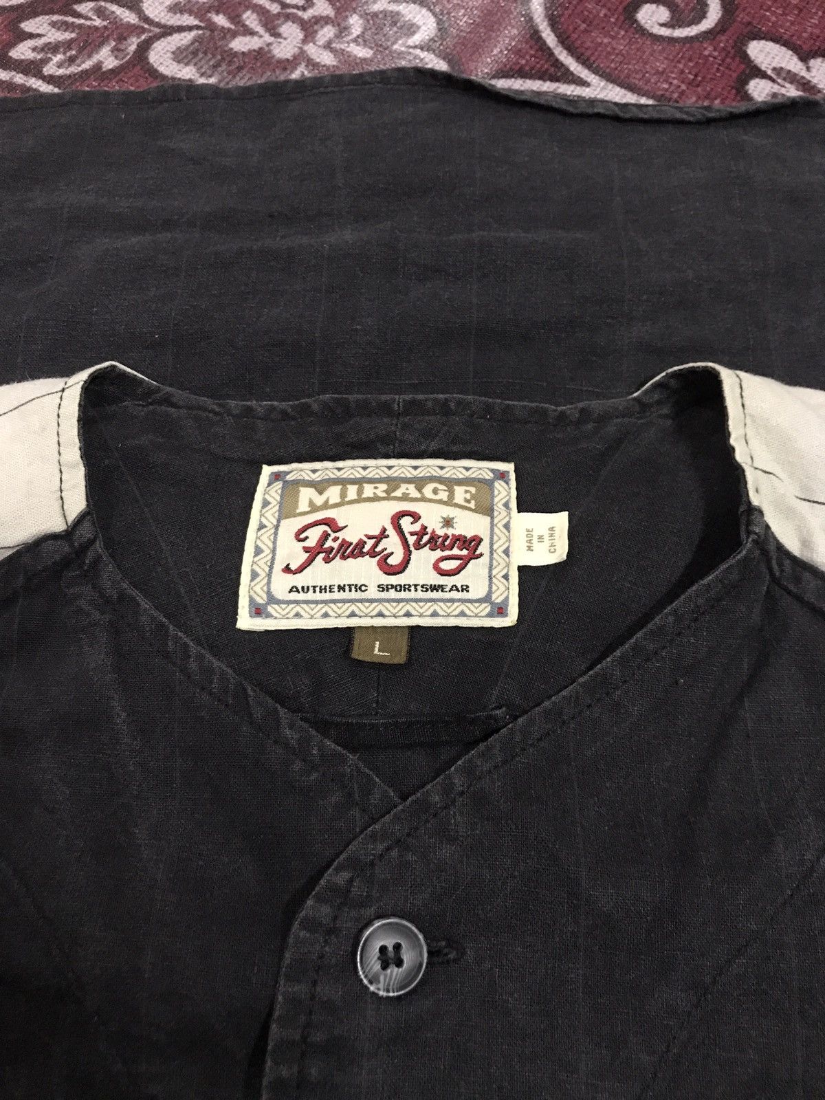 Mirage × Vintage Baseball button ups SOX CHICAGO rare design Size US L / EU 52-54 / 3 - 4 Thumbnail