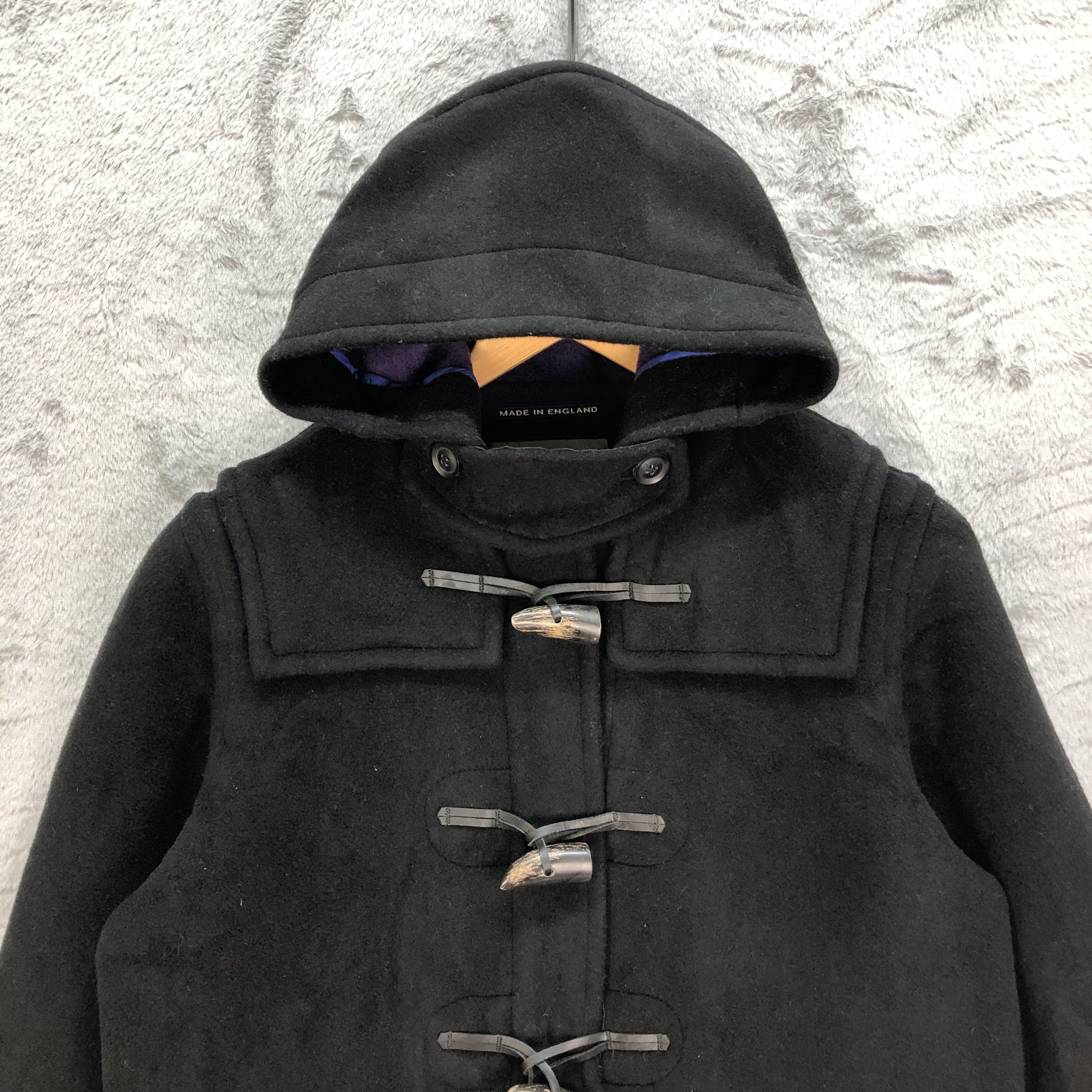 Vintage LONDON TRADITION MADE IN ENGLAND WOOL DUFFLE COAT #6095-45 Size US S / EU 44-46 / 1 - 2 Thumbnail