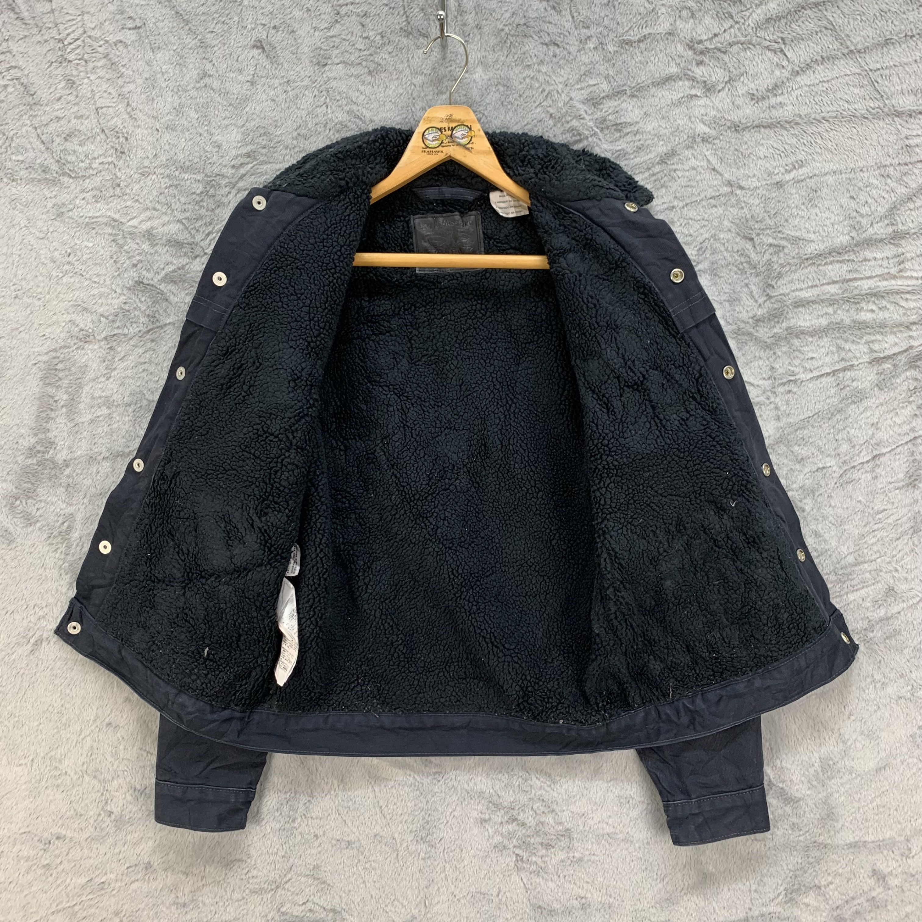 Levi's Levi's Heavy Fleece Lined Black Denim Jacket #4364-145 Size US S / EU 44-46 / 1 - 7 Thumbnail