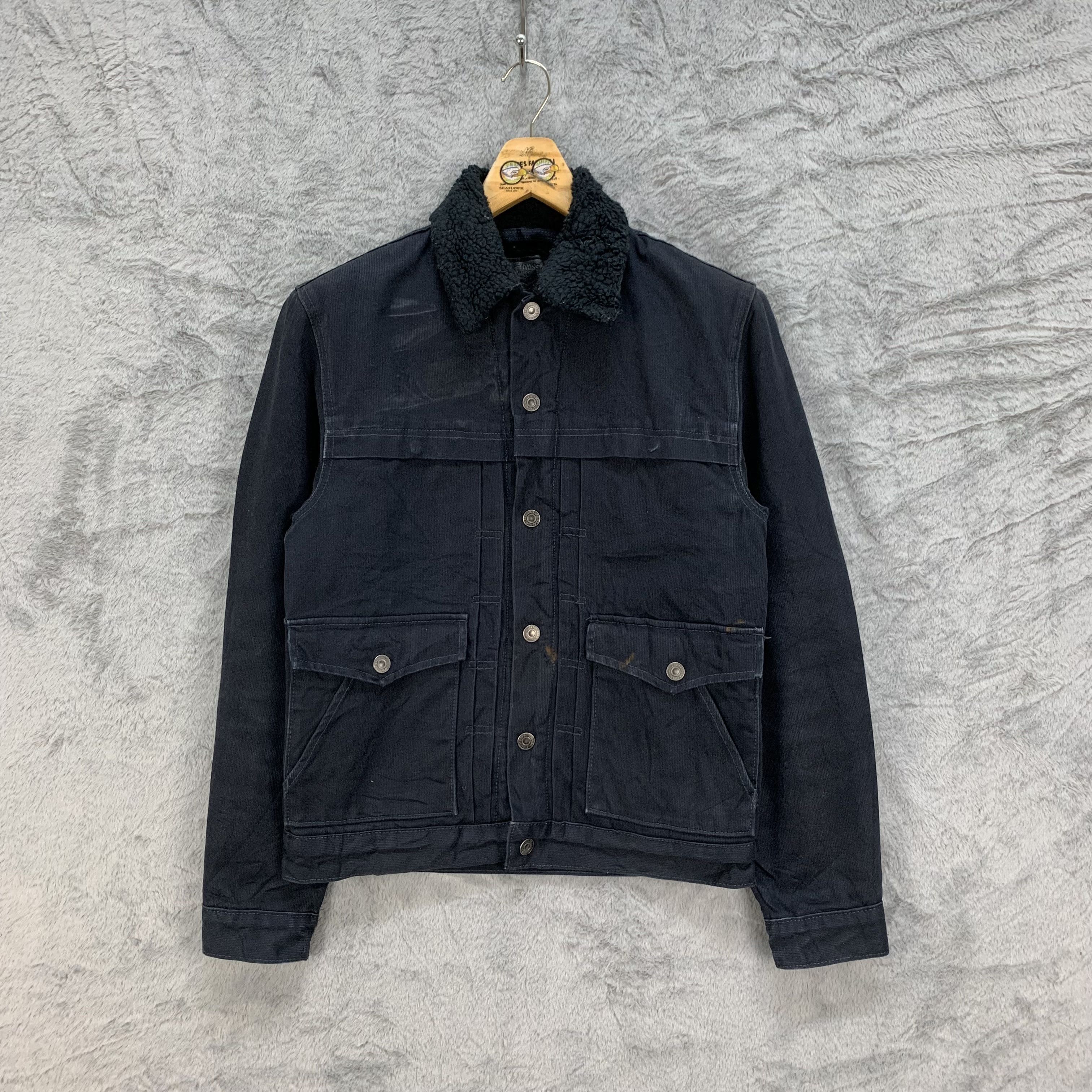 Levi's Heavy Fleece Lined Black Denim Jacket #4364-145