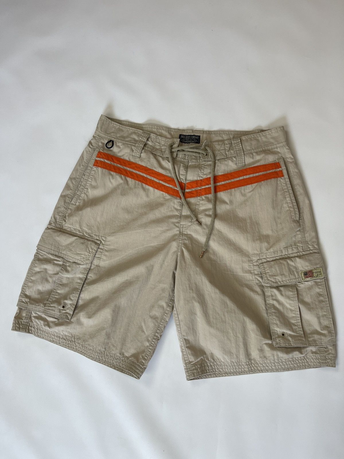 Polo Ralph Lauren Polo Ralph Lauren Jeans Company beige cargo shorts logo Size US 34 / EU 50 - 1 Thumbnail