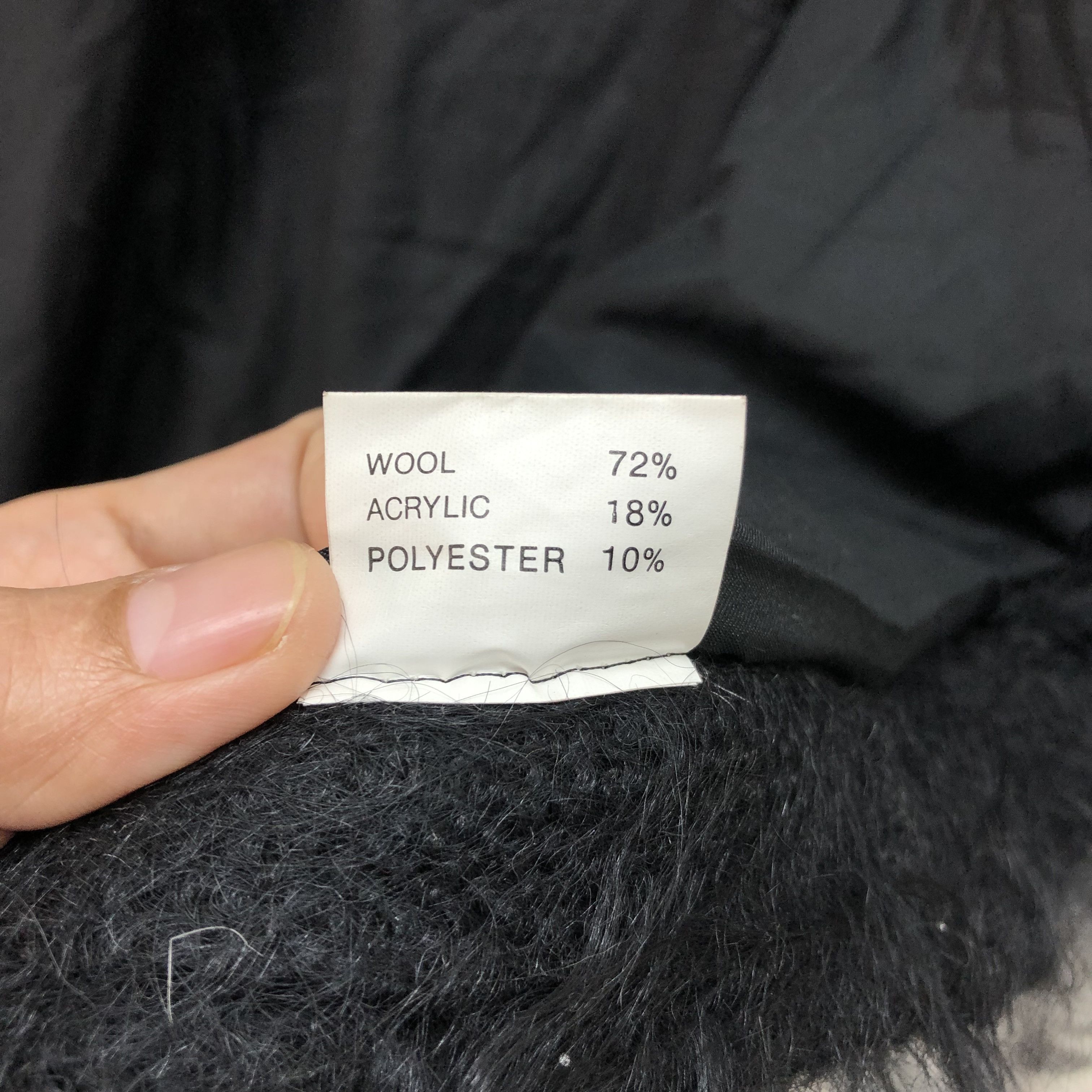 Vintage AGAIN NON-NO ABSTRACT DESIGN MOHAIR COAT #5929-214 Size L / US 10 / IT 46 - 9 Thumbnail