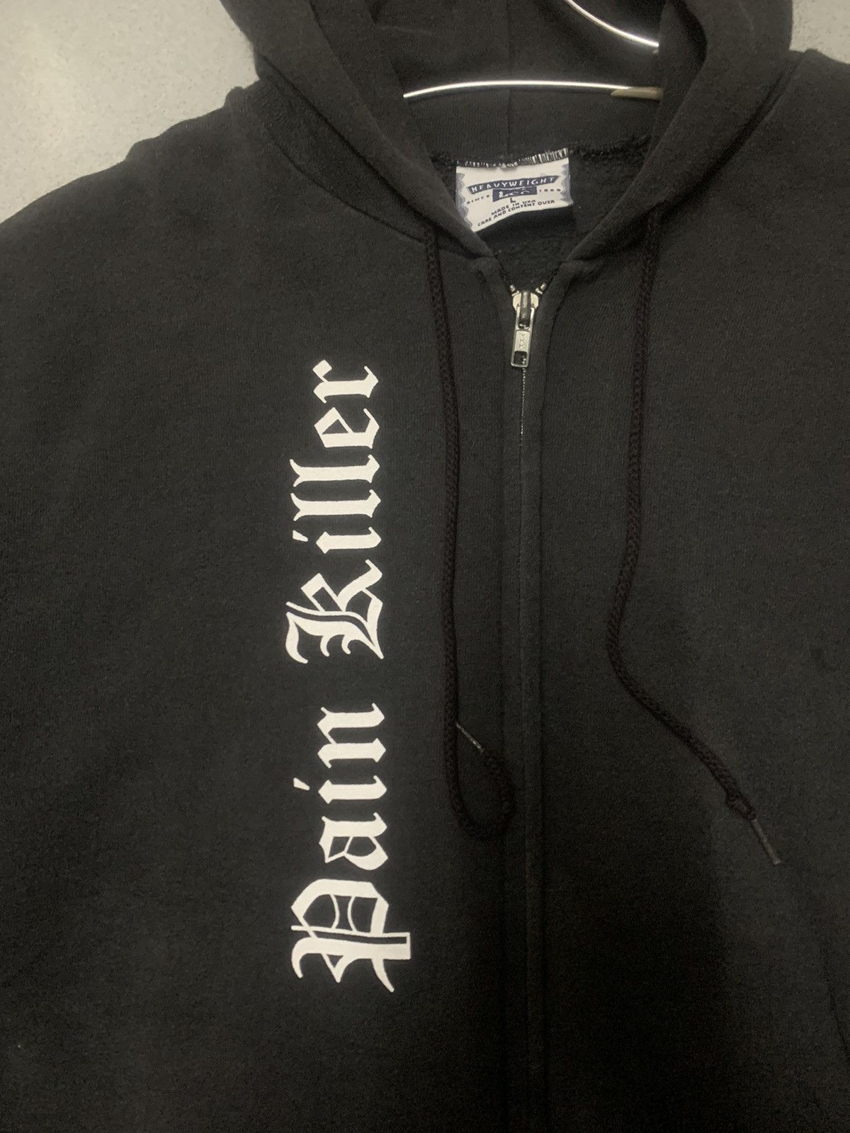 Band Tees × Vintage 🔥RARE🔥Vintage 90s Sun Faded Hoodie Zipper PainKiller Band Size US L / EU 52-54 / 3 - 6 Thumbnail