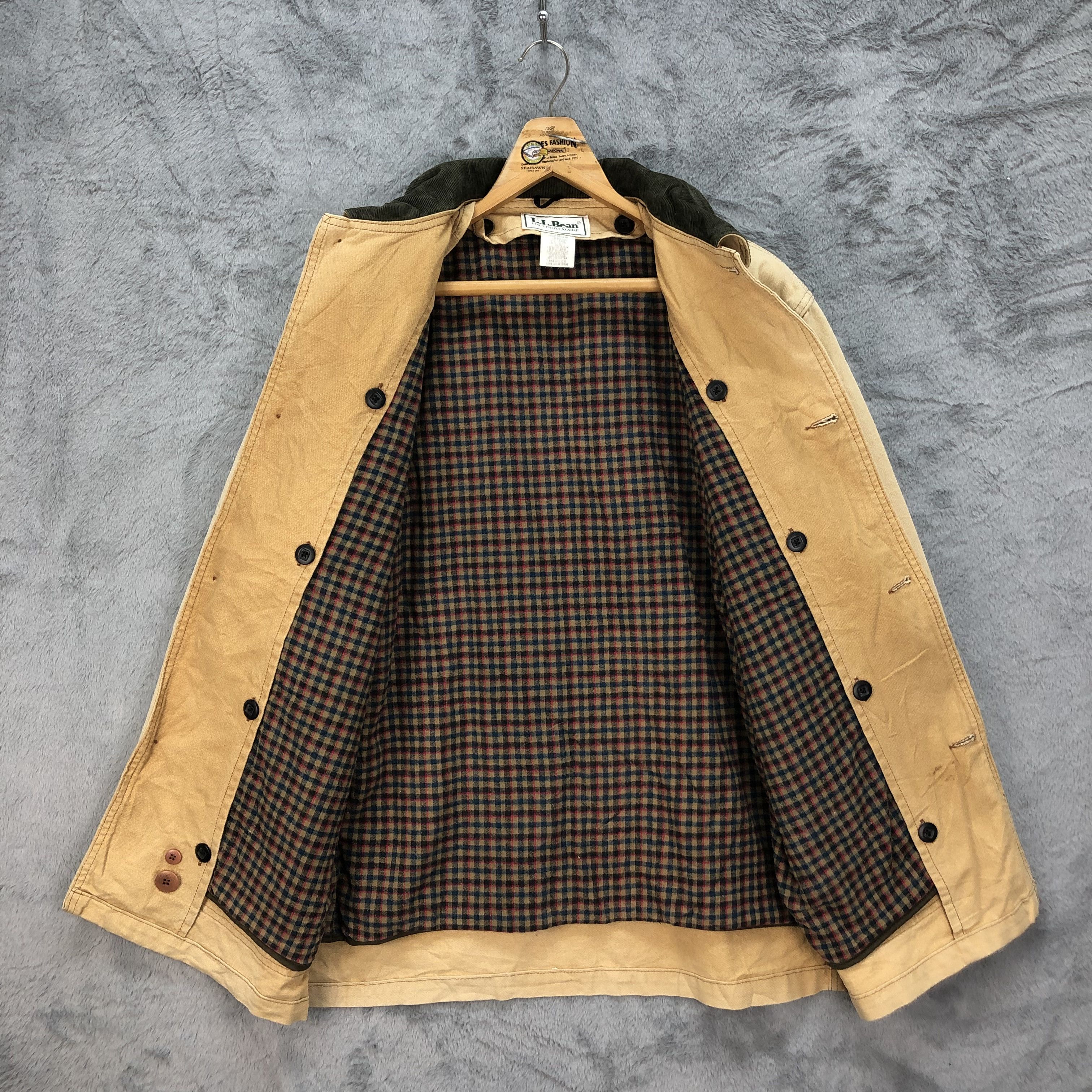 L.L. Bean L.L. Bean Made in USA Checked Lined Chore Jacket #4929-30 Size US M / EU 48-50 / 2 - 10 Thumbnail