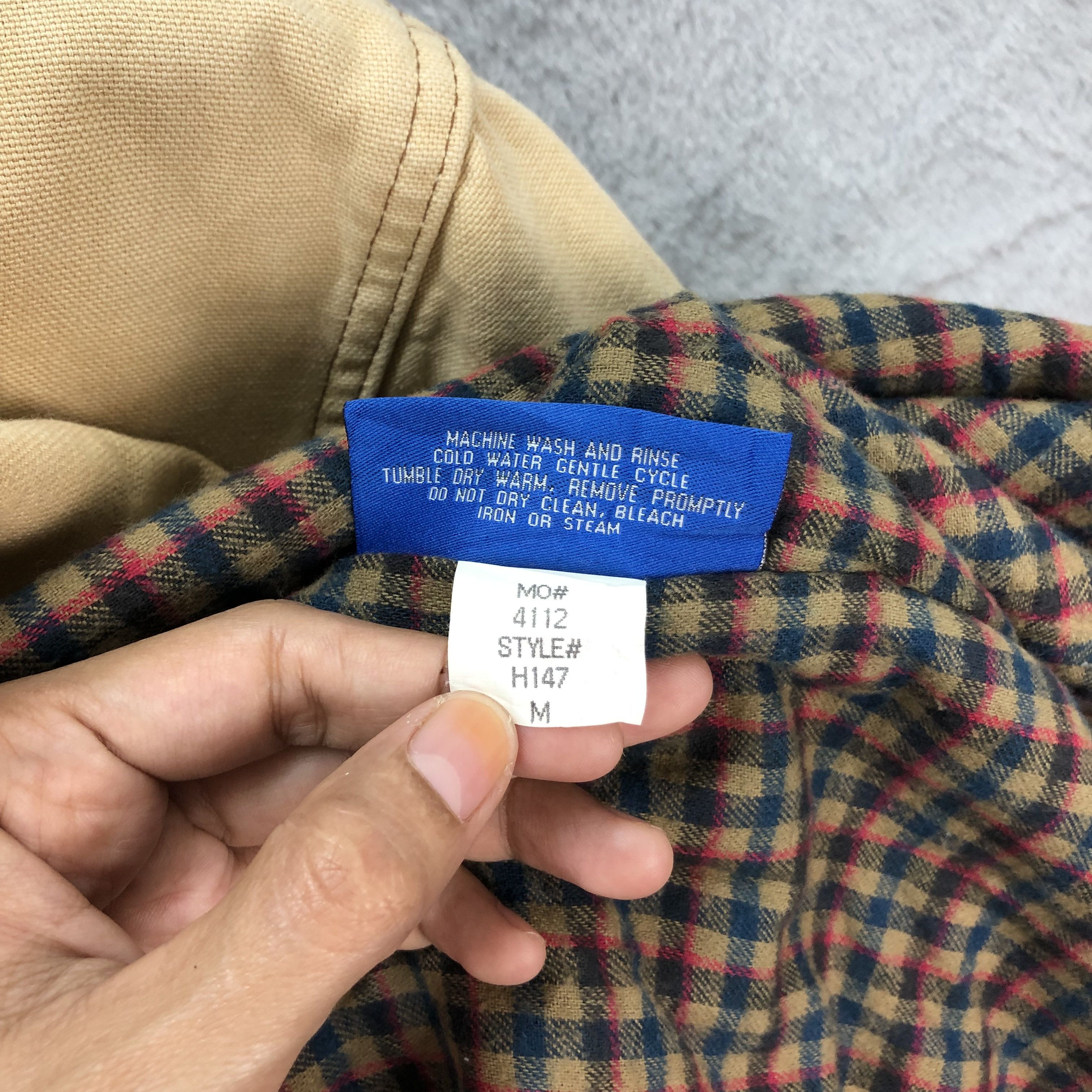 L.L. Bean L.L. Bean Made in USA Checked Lined Chore Jacket #4929-30 Size US M / EU 48-50 / 2 - 13 Thumbnail
