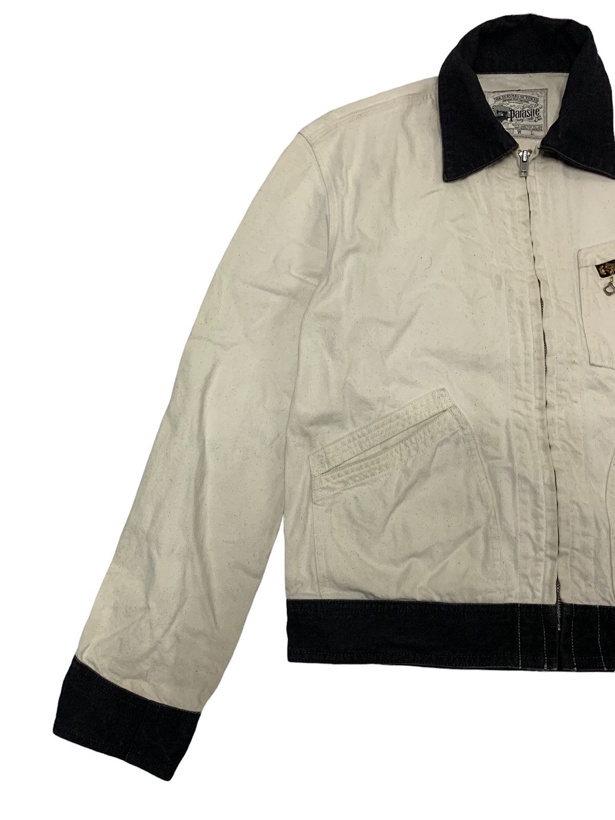 General Research × Parasite 🔥RARE VTG THE PARASITE ROCKABILLY DENIM JACKET Size US M / EU 48-50 / 2 - 2 Thumbnail