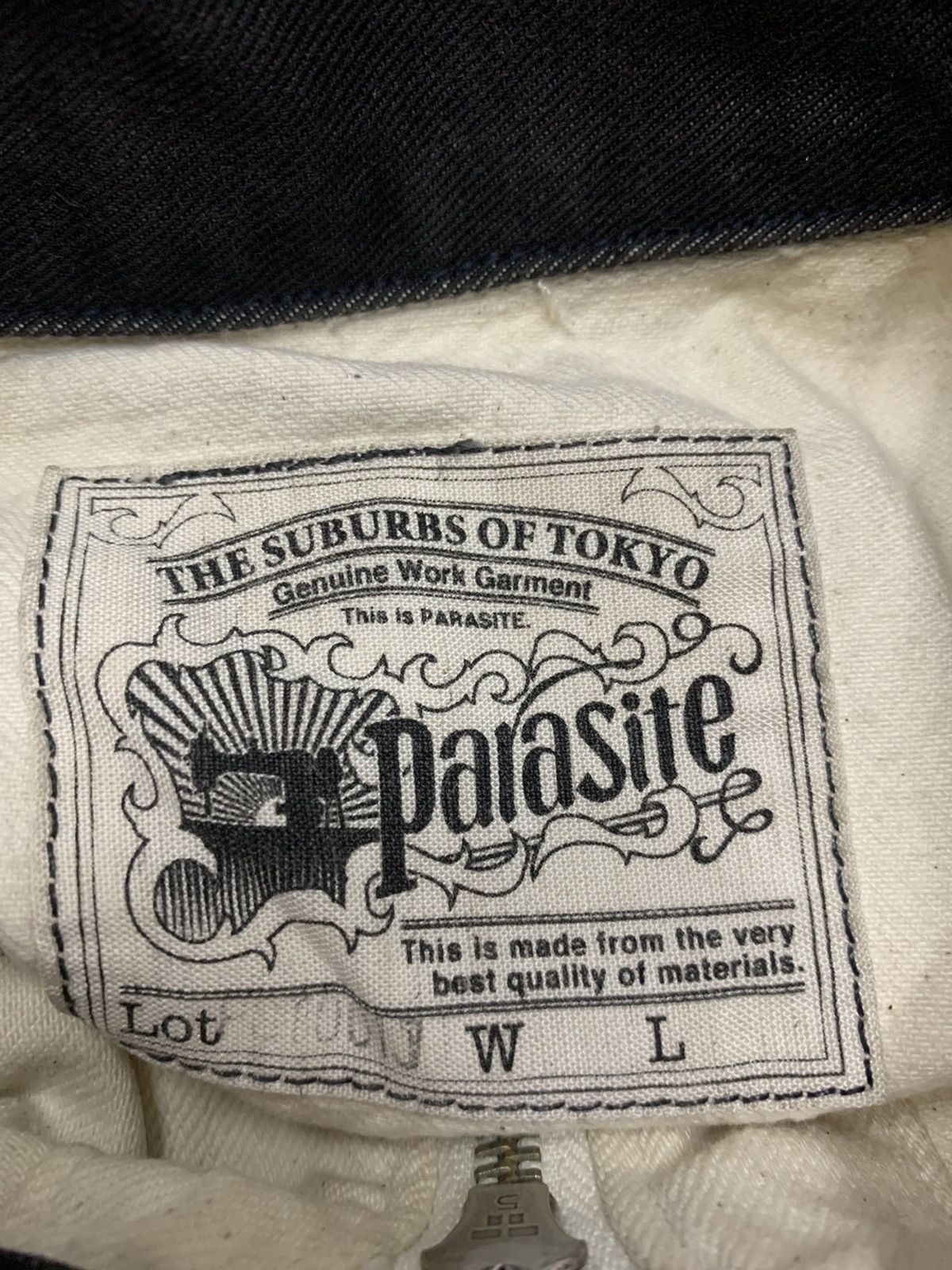 General Research × Parasite 🔥RARE VTG THE PARASITE ROCKABILLY DENIM JACKET Size US M / EU 48-50 / 2 - 10 Thumbnail