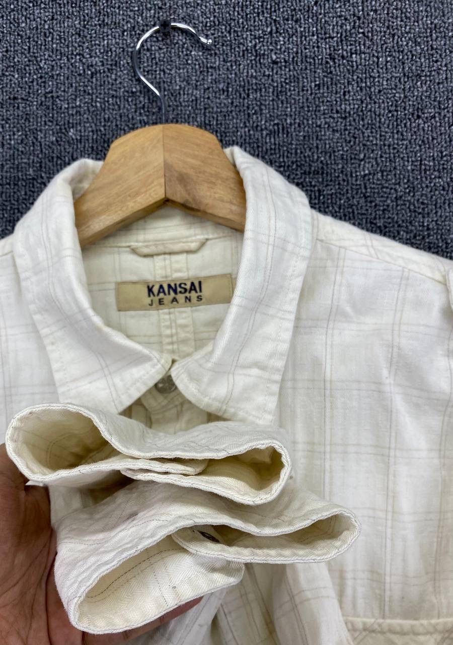 Flannel Vintage Kansai Yamamoto Shadow Plaids Checkered Shirts Size US L / EU 52-54 / 3 - 10 Thumbnail
